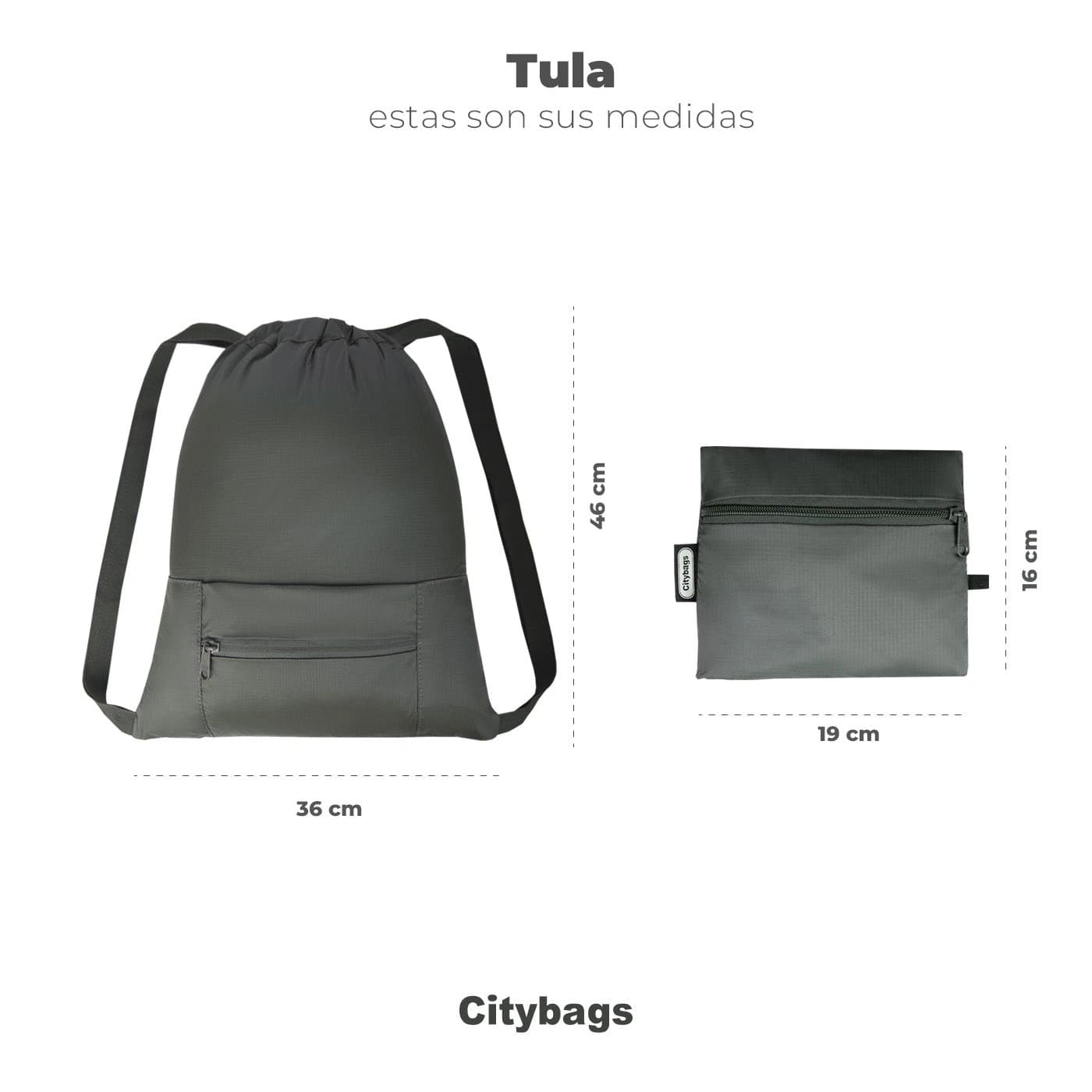 Tula Plegable Citybags Azul Oscuro - imagen 5