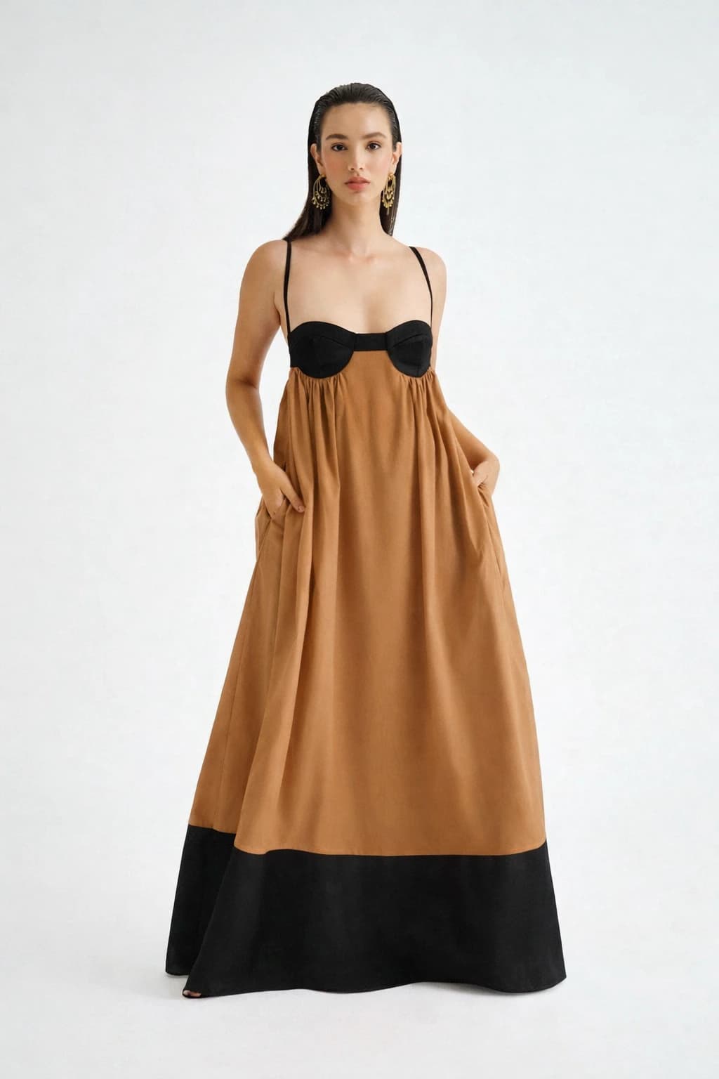 Brisa Bloques Maxi Dress - imagen 2