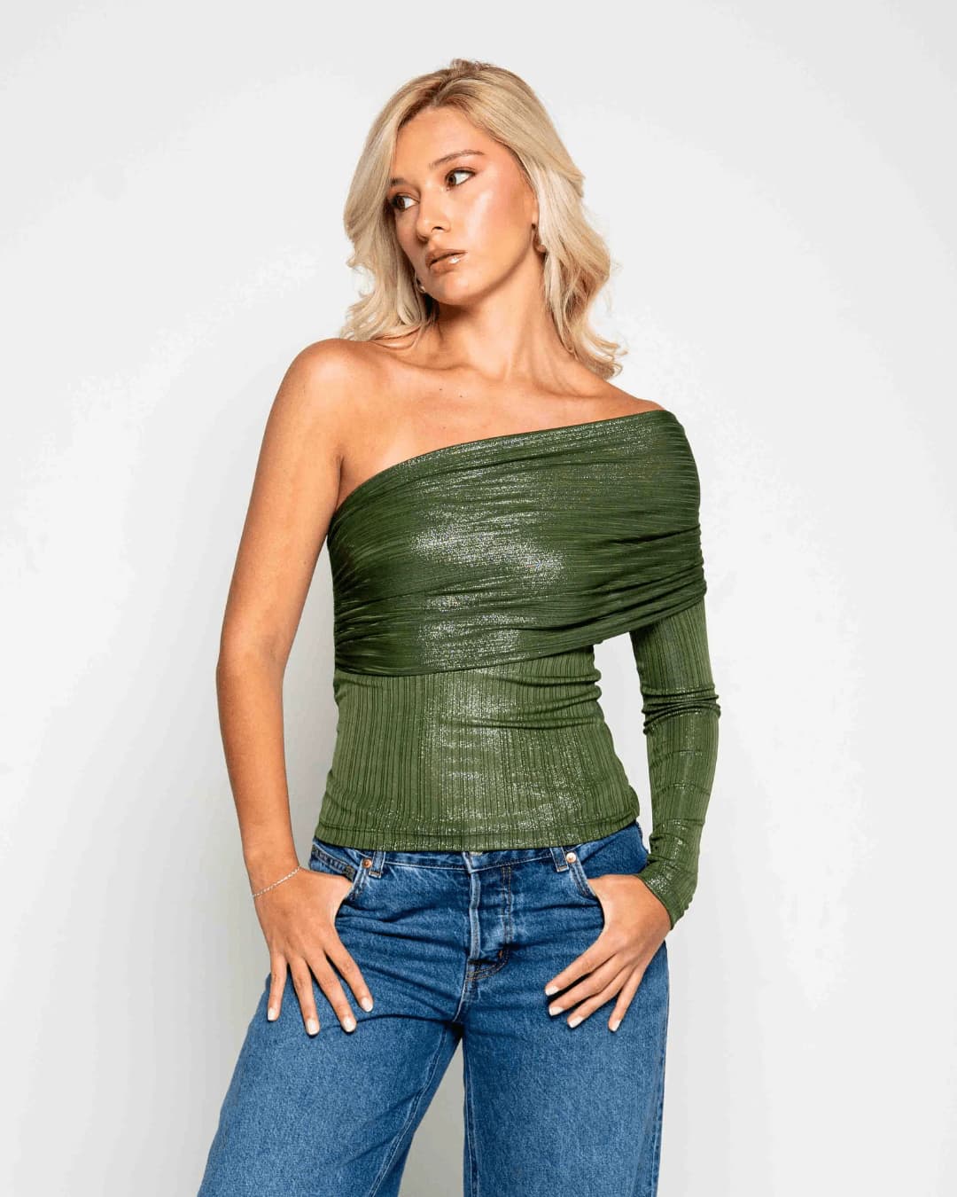 Top Syra Dark Shinny Green - imagen 3