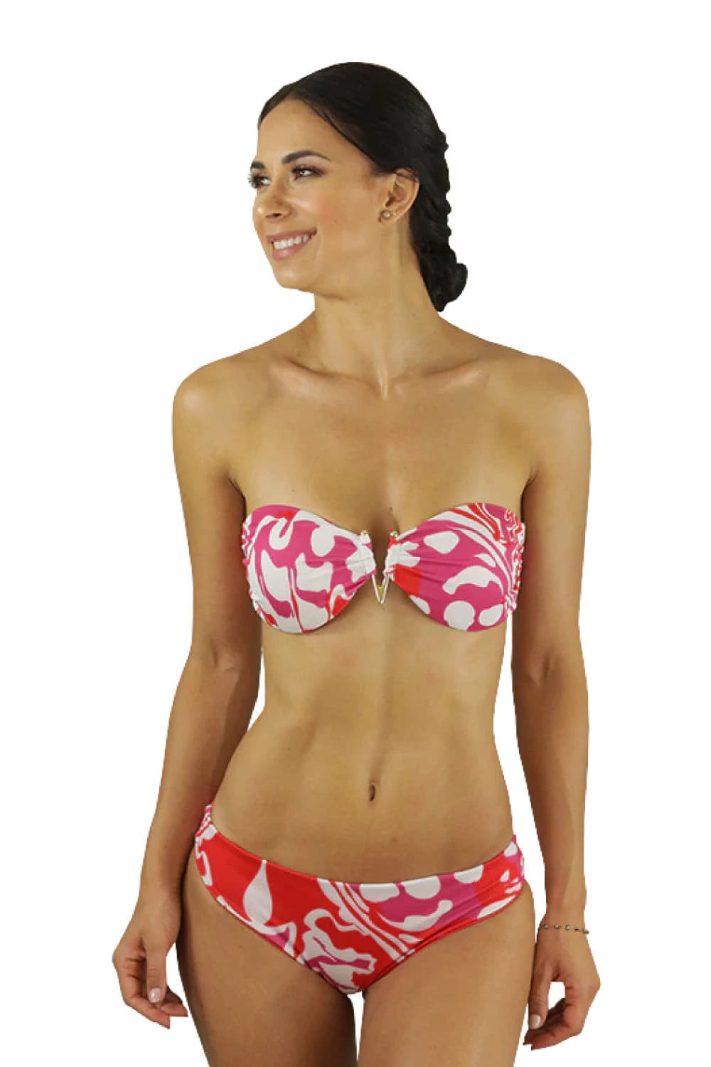 Pink Iris Bikini Set