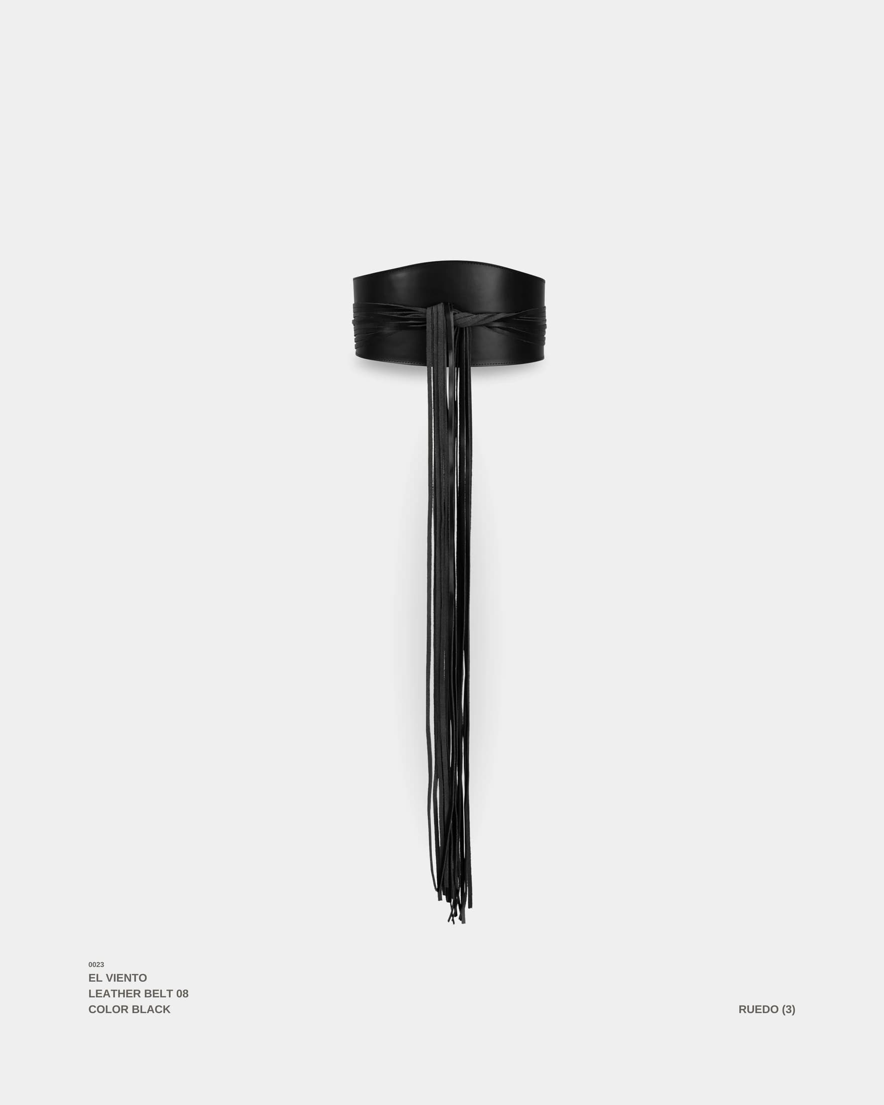 "EL VIENTO" BELT NEGRO - imagen 1