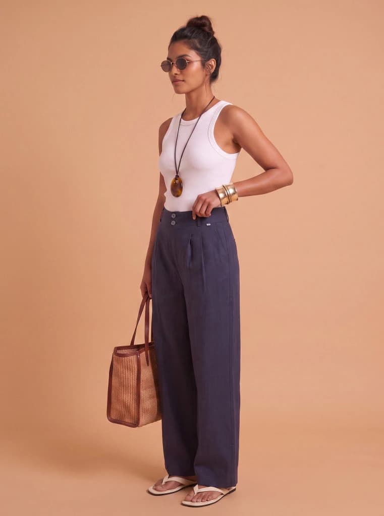 PANTALÓN CANVAS AZUL NAVY - imagen 4