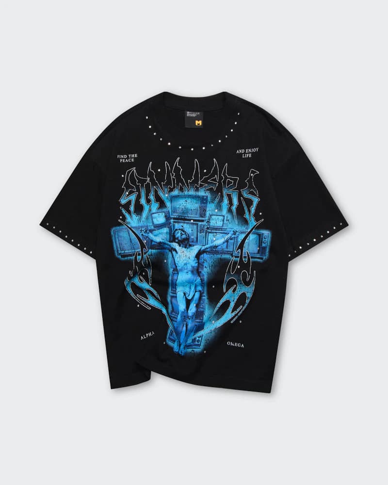 Camiseta Negra Oversize Alpha - imagen 4
