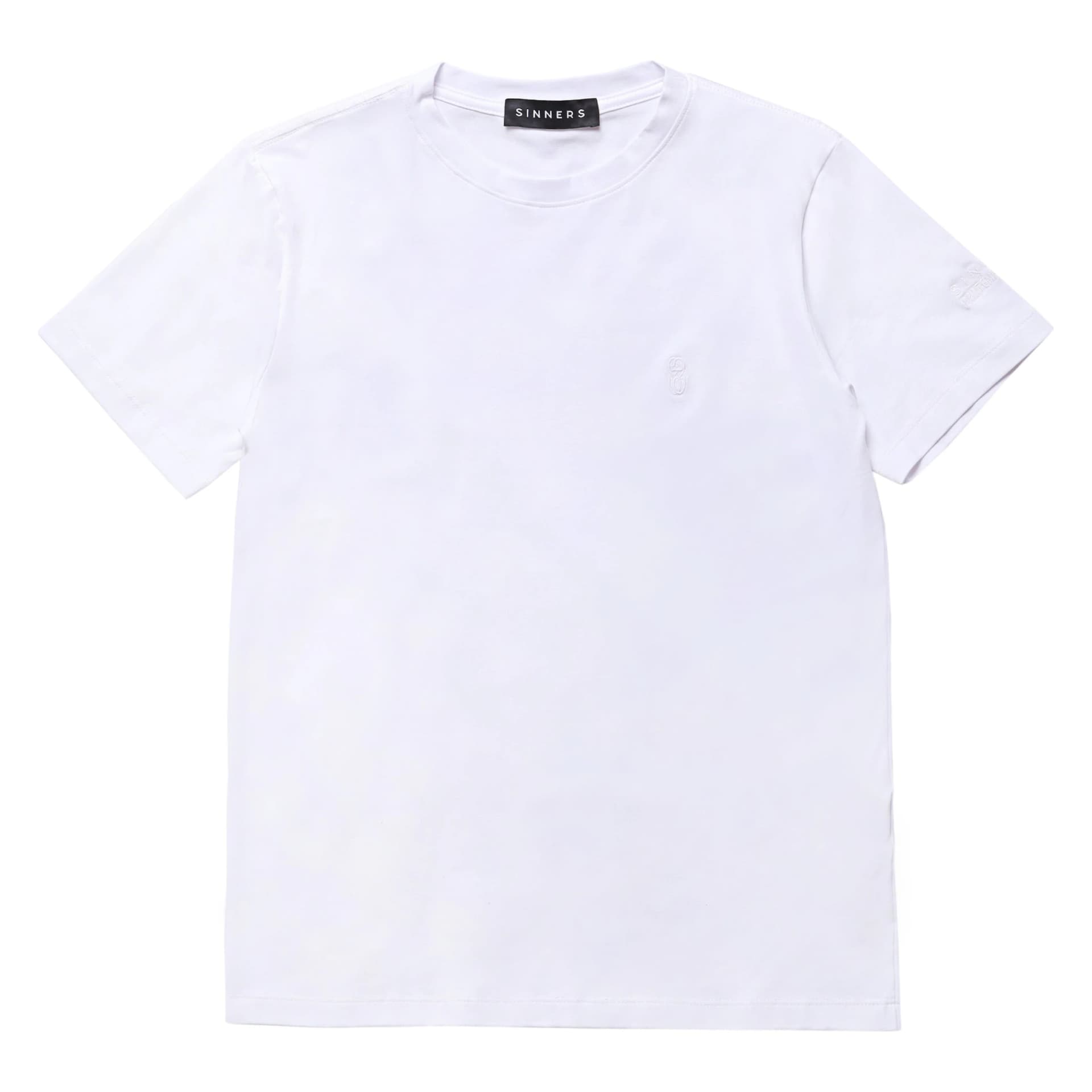 MONOGRAM SLIM WHITE T-SHIRT
