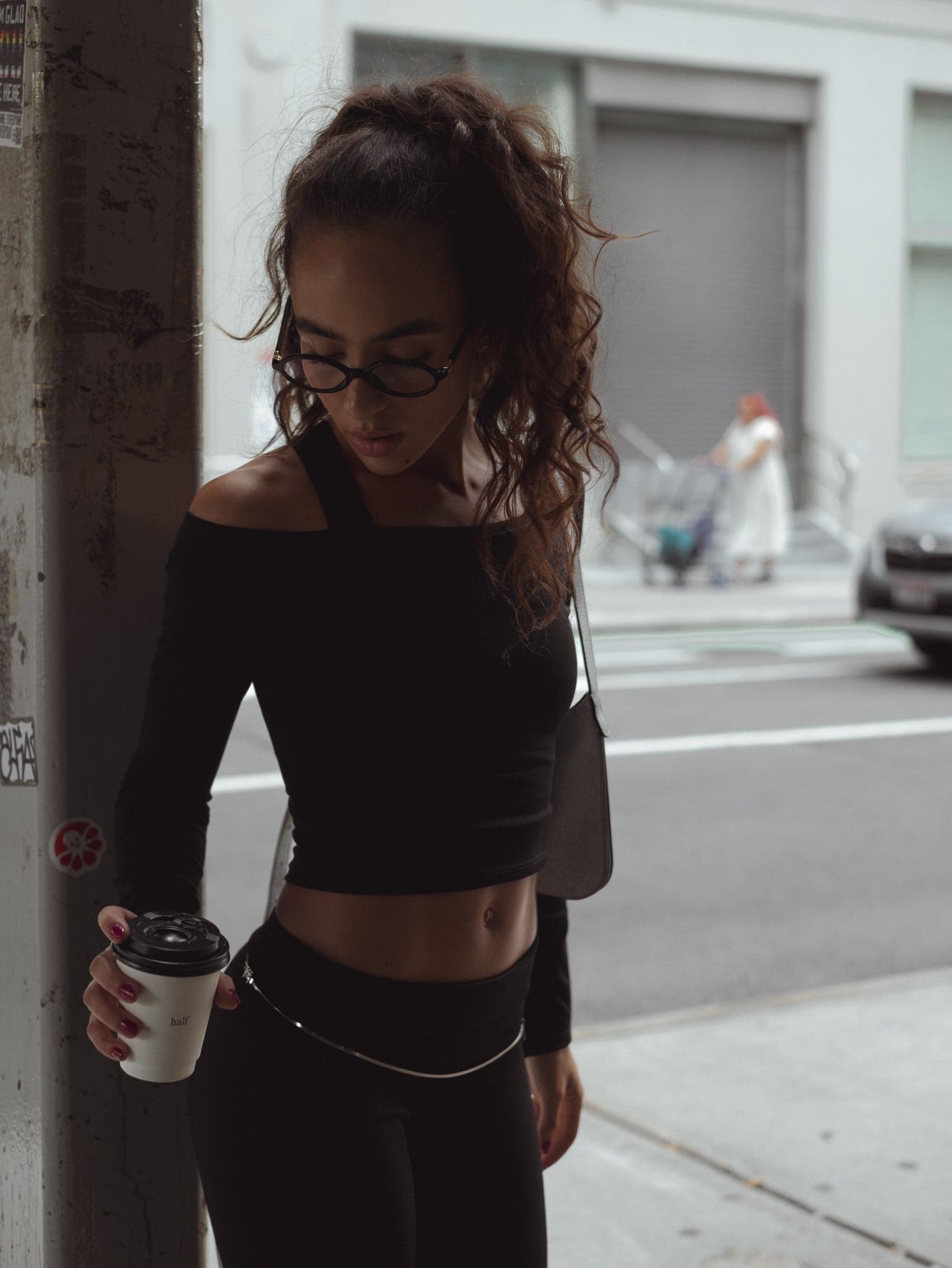 LONG SLEEVE DANCE TOP - BLACK - imagen 10