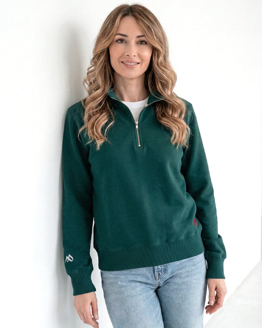 Buzo Cuello alto Mujer Verde Hoja - imagen 7