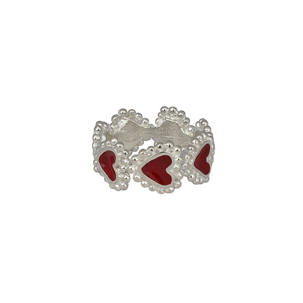 Anillo Beating Hearts Plata - imagen 2