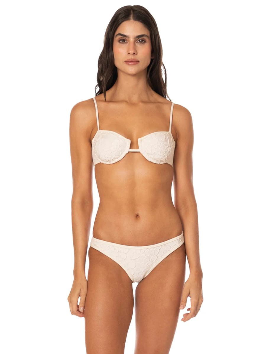 Maaji Lace Whisper Amatista Unmolded Underwire Bikini Top - imagen 1