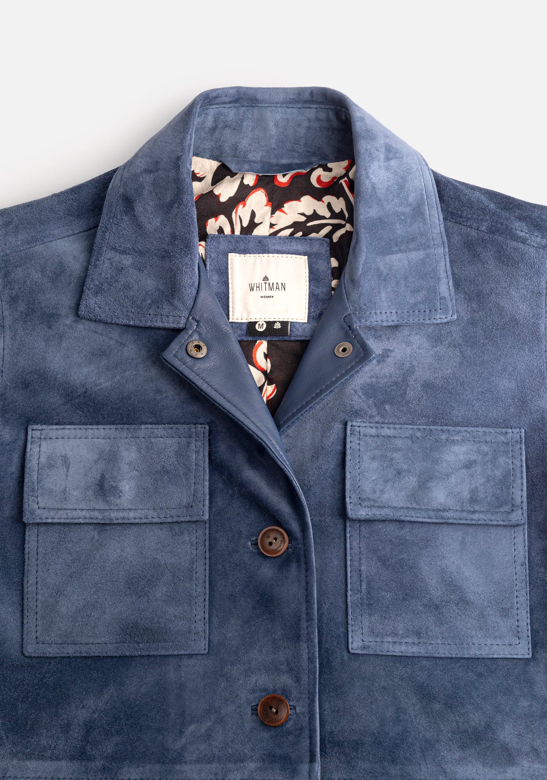 Chaqueta M Ruanda Gamuza Azul Med - imagen 3
