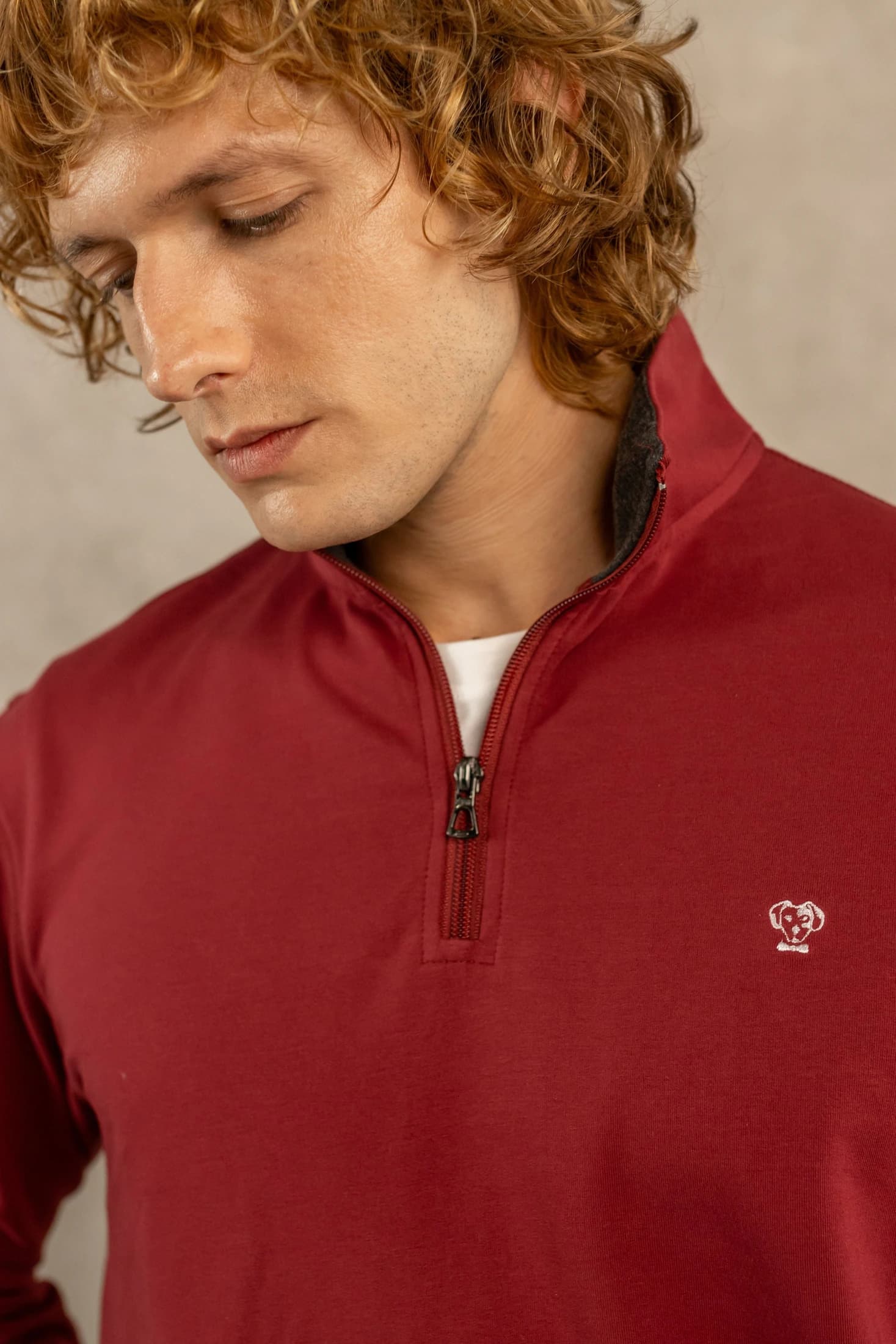 Halfzip Antimanchas Vinotinto - imagen 3