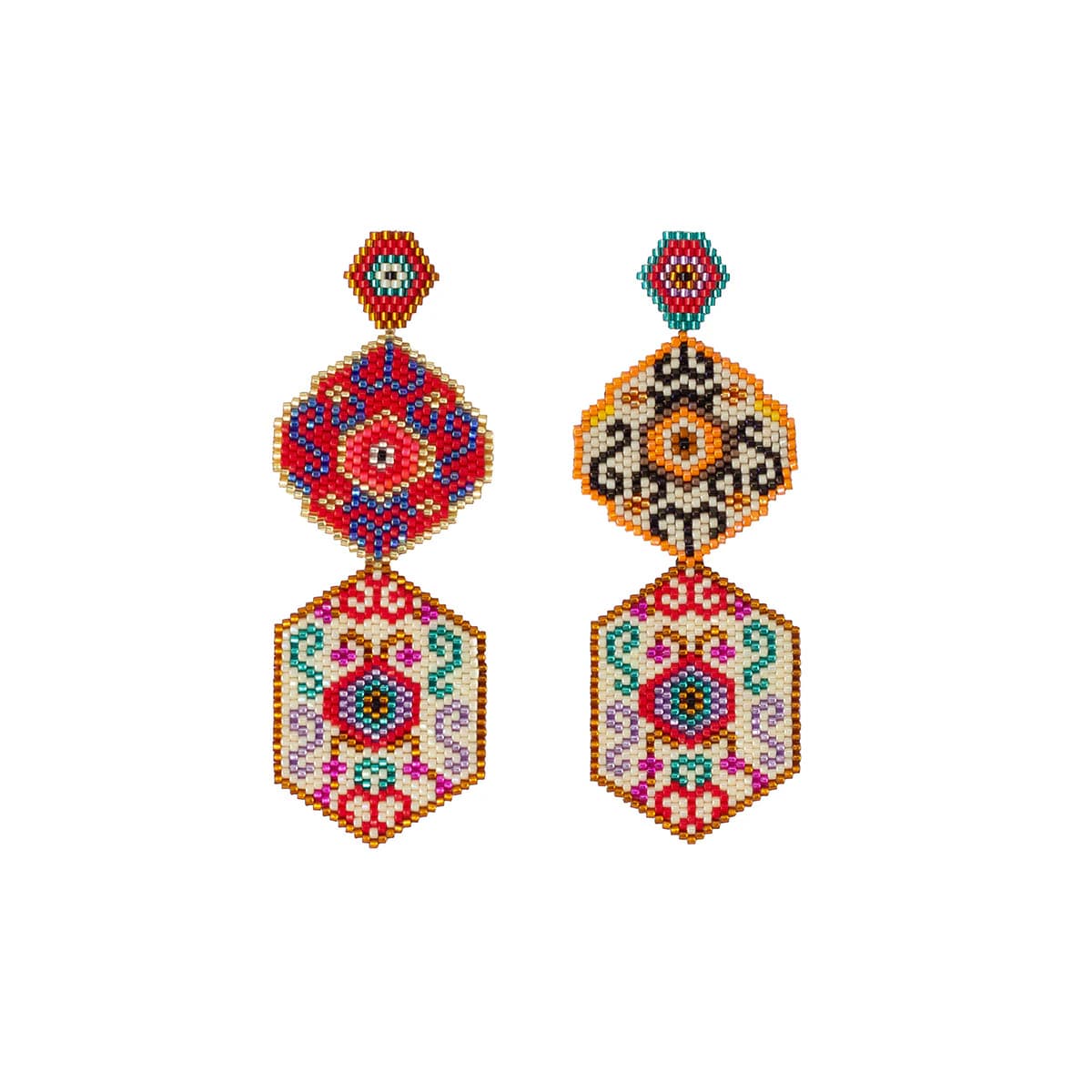 Aretes Rococó Tayrona - imagen 1