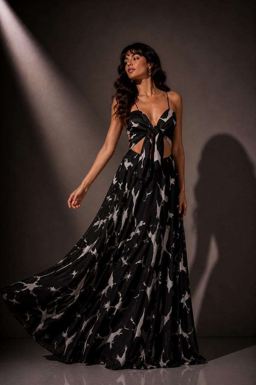 Vestido Gil Gaviotas Negras - imagen 1