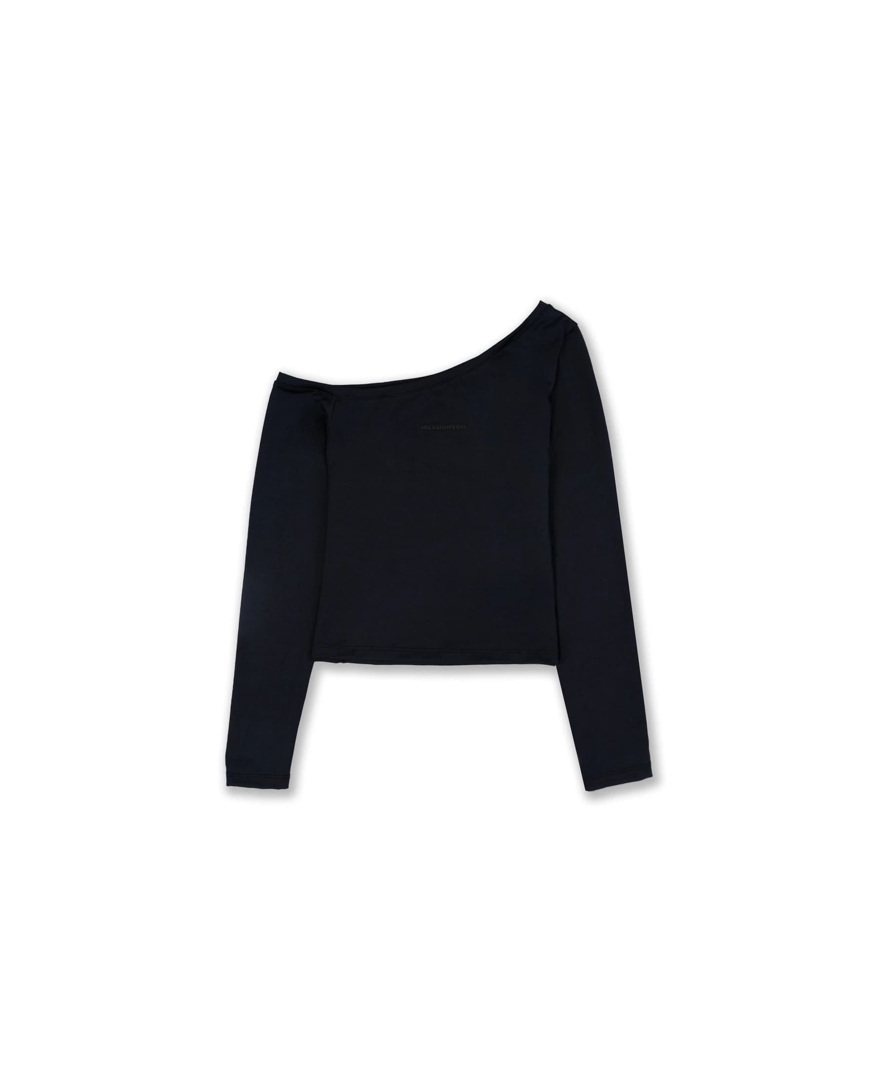 LOONGSLEEVE ASIMETRICO WEEDGREEN NEGRO - imagen 1