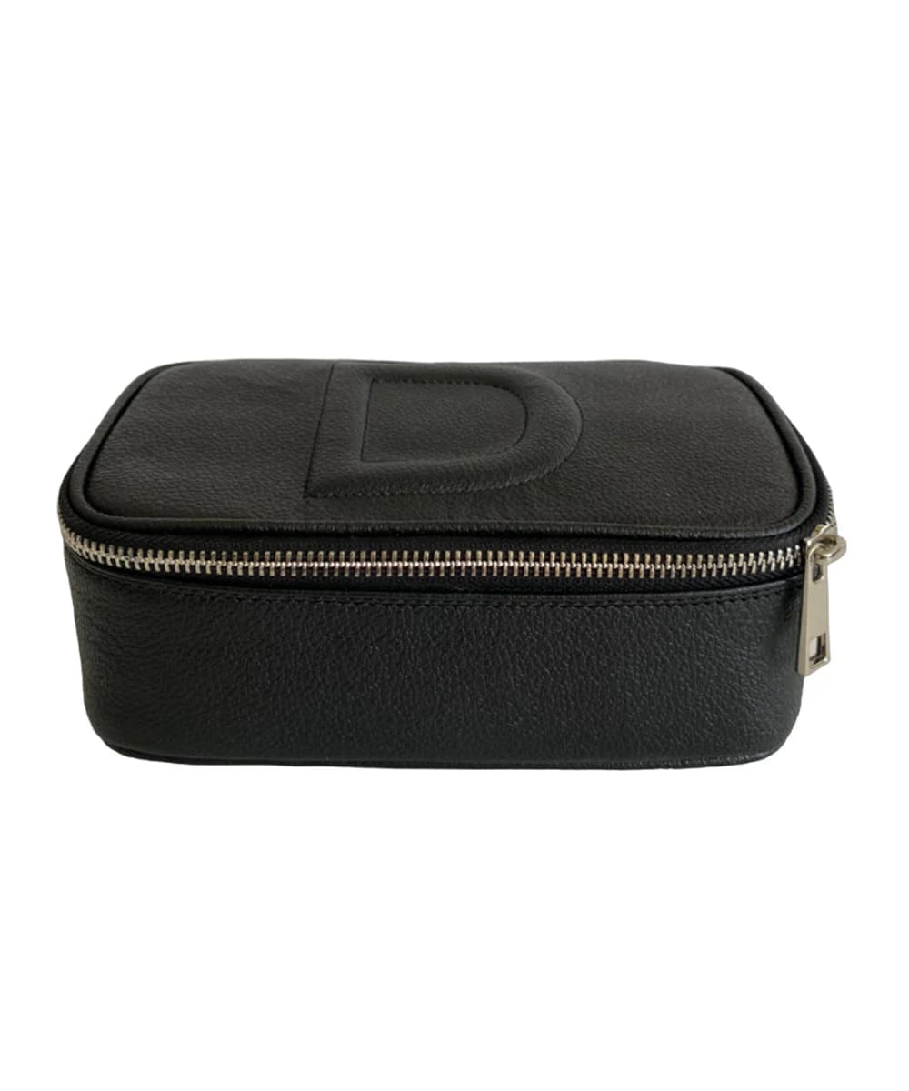 // Pre Order // Cosmetiquera en cuero Beauty Pouch Black - imagen 2