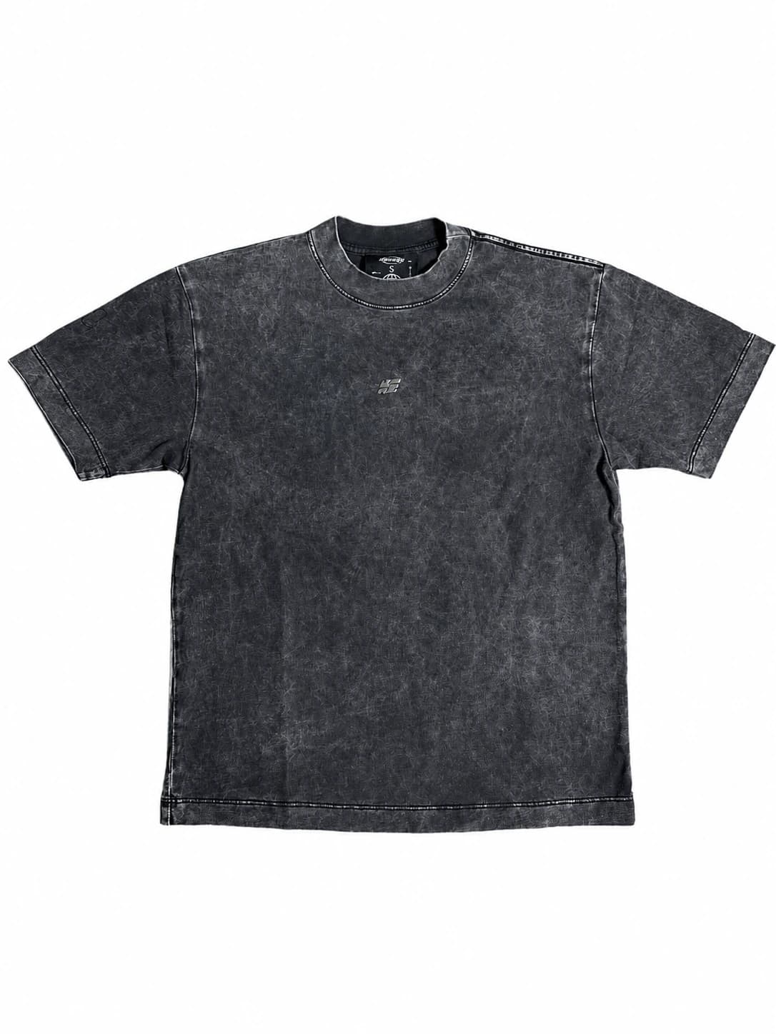Oversize Acid Wash Negra Placa S - imagen 1