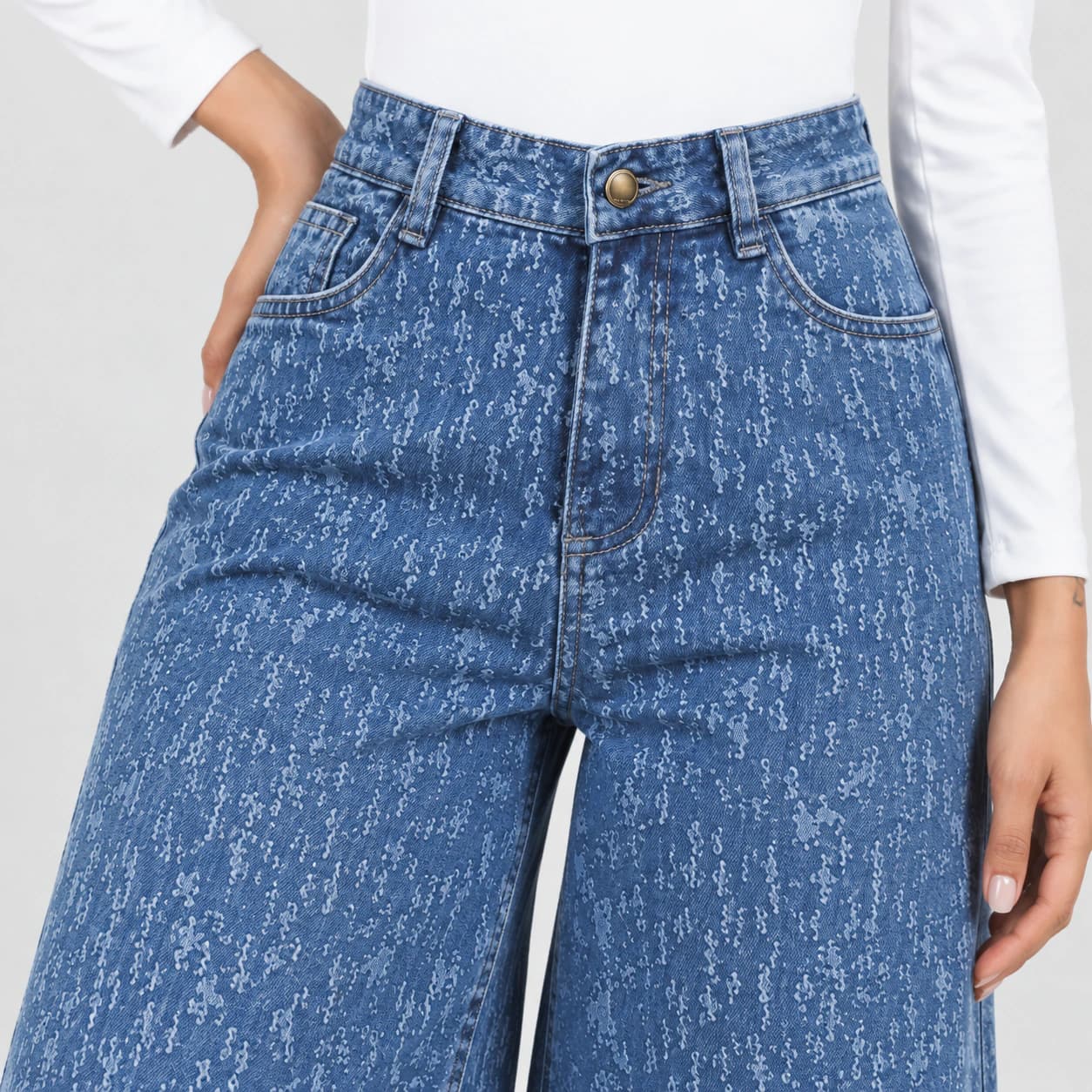 Jean Wide Leg Ax-3141 Rigido Premium - imagen 4