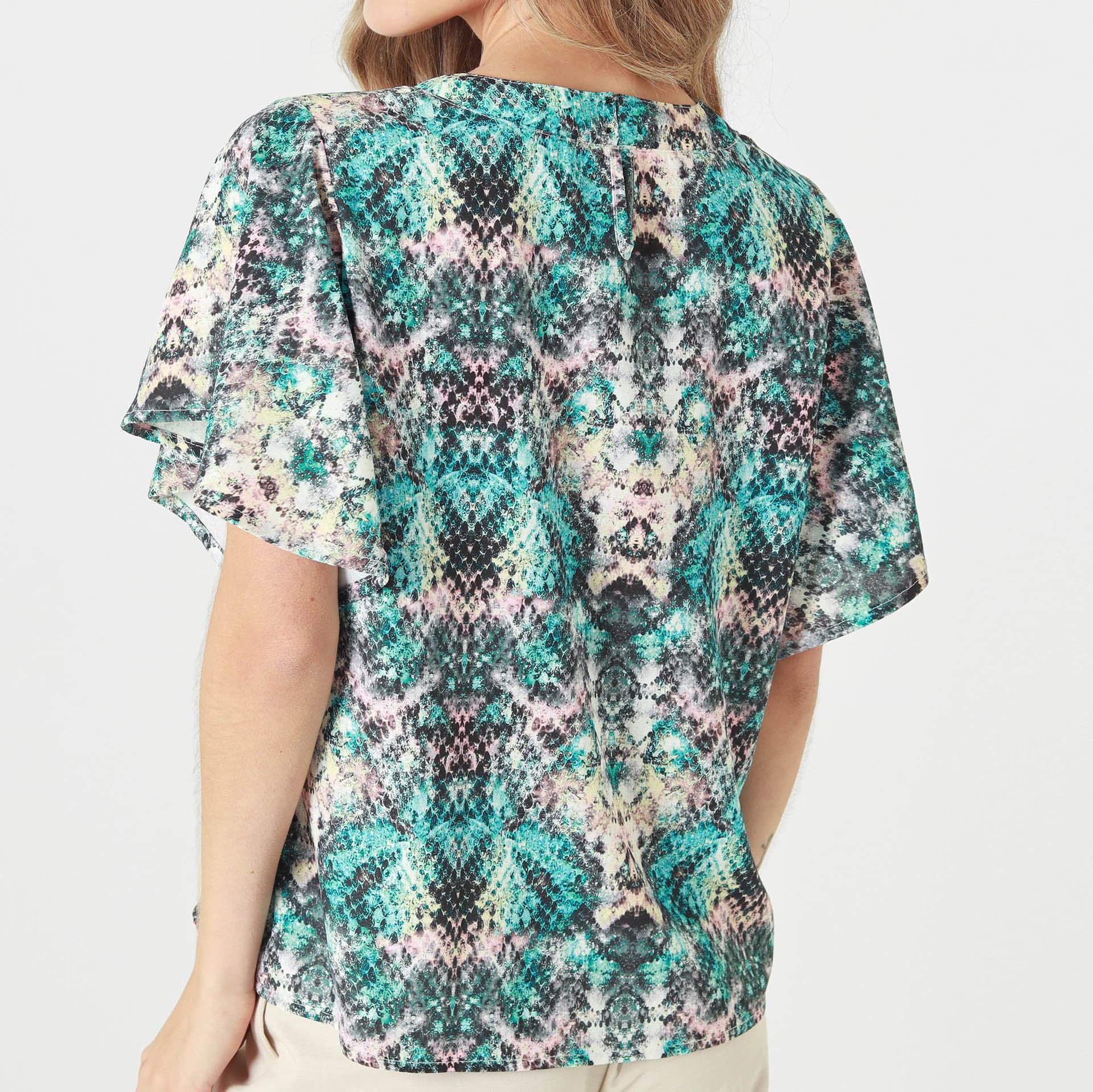 Blusa Cuello Redondo Manga Corta - imagen 3