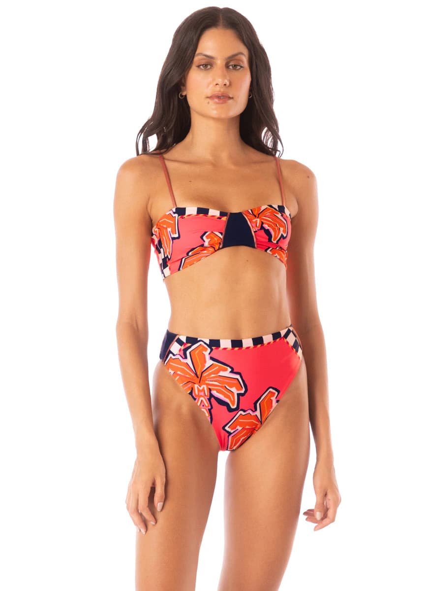 Maaji Racing Palms Jaslynn Classic Bralette Bikini Top - imagen 1