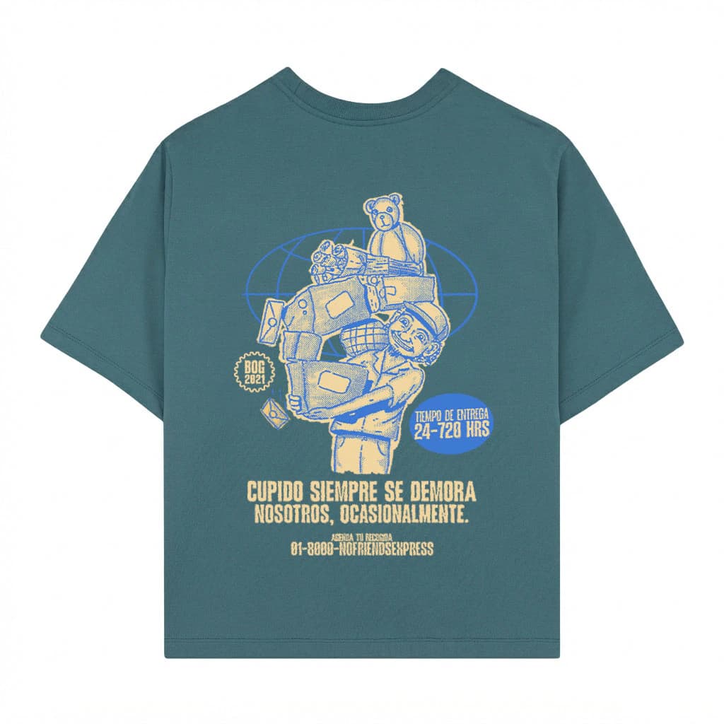 CAMISETA MENSAJEROS AZUL (PREVENTA)