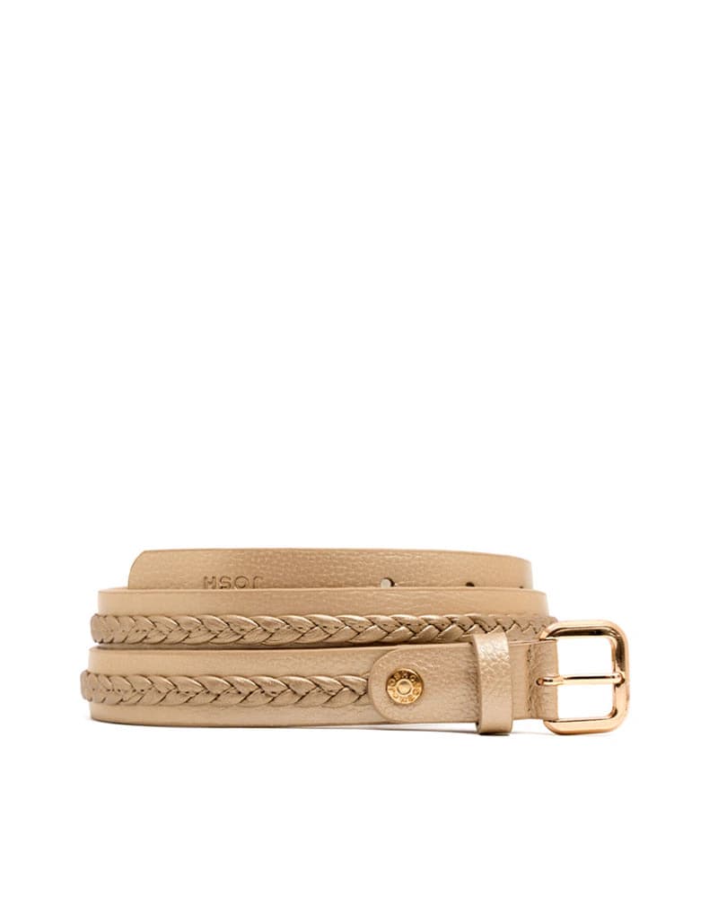 Correa de cuero detalle trenzado para mujer REF CRMJ023