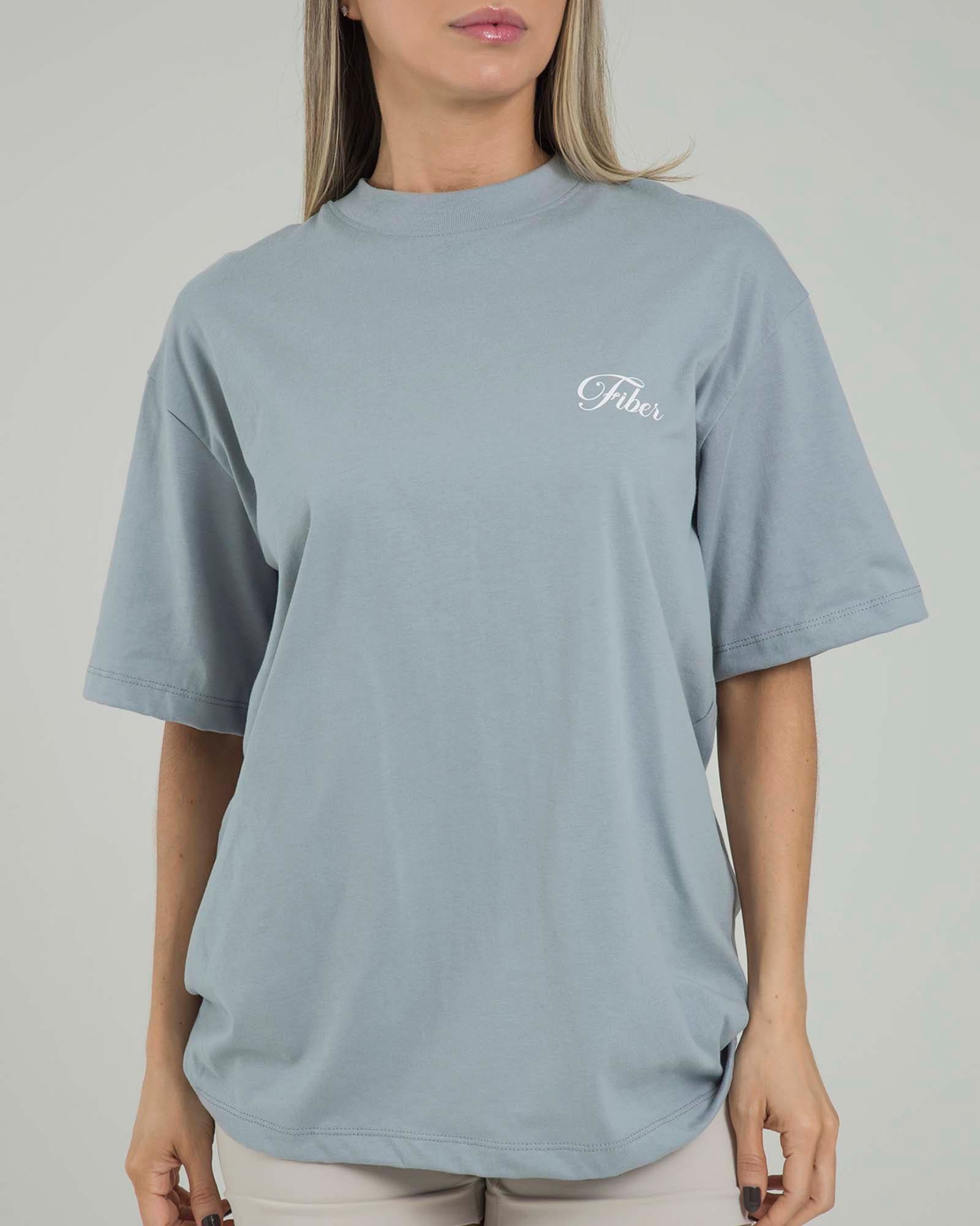 Camiseta oversize positive gris lumen FIBER - imagen 2
