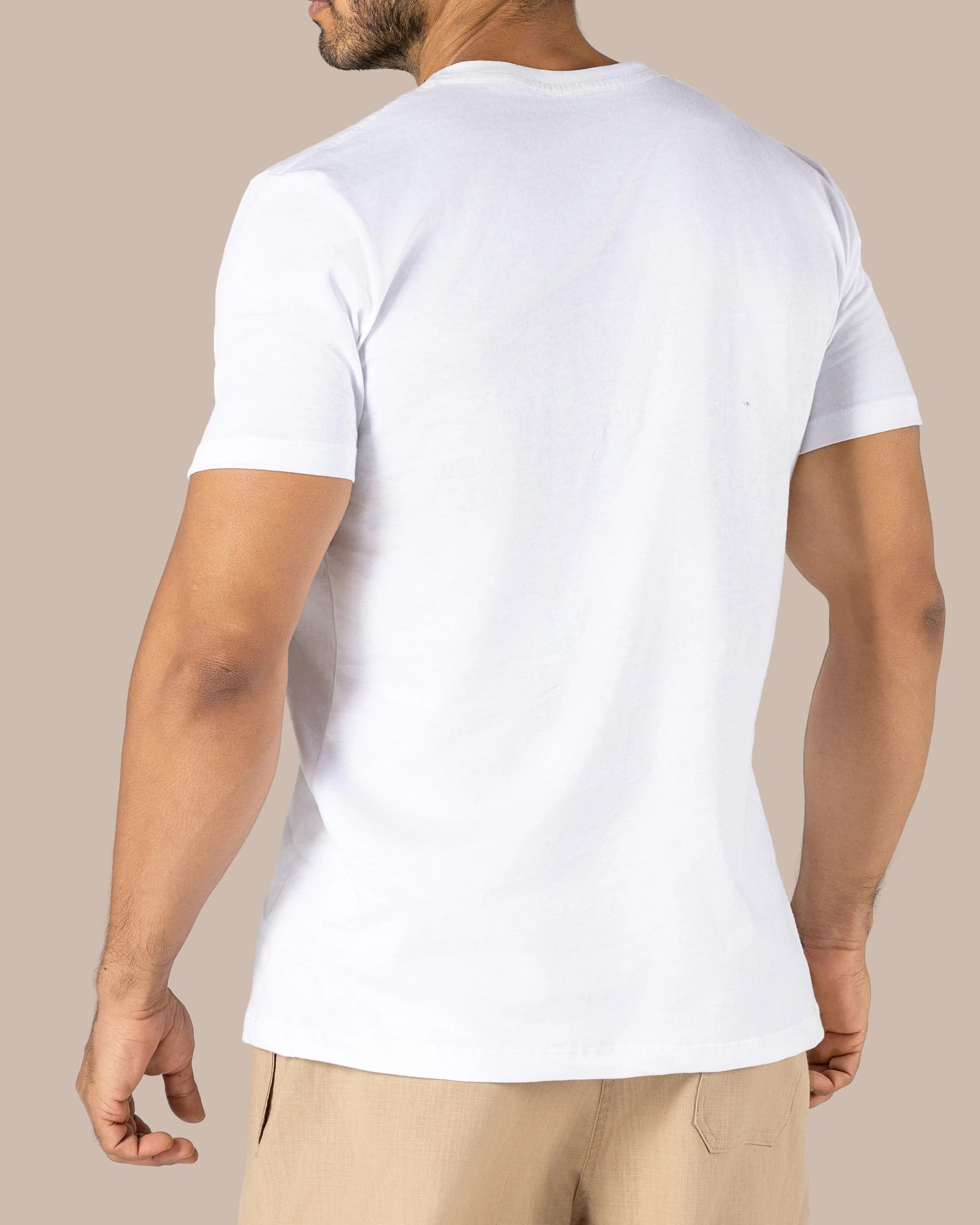 Camiseta Cuello Redondo Algodón Amore Blanco X2 - imagen 3