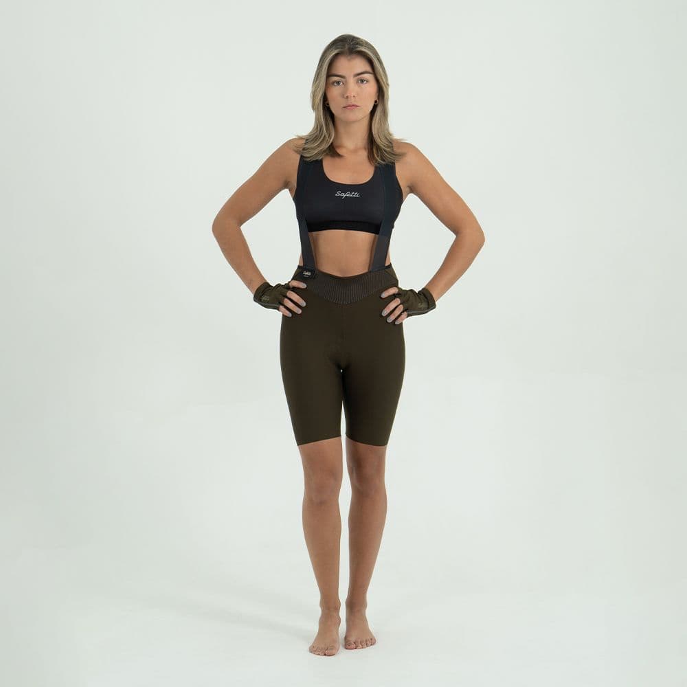 PANTALONETA CICLISMO TOSCANA 2.0 + MARRONE PARA MUJER - imagen 1