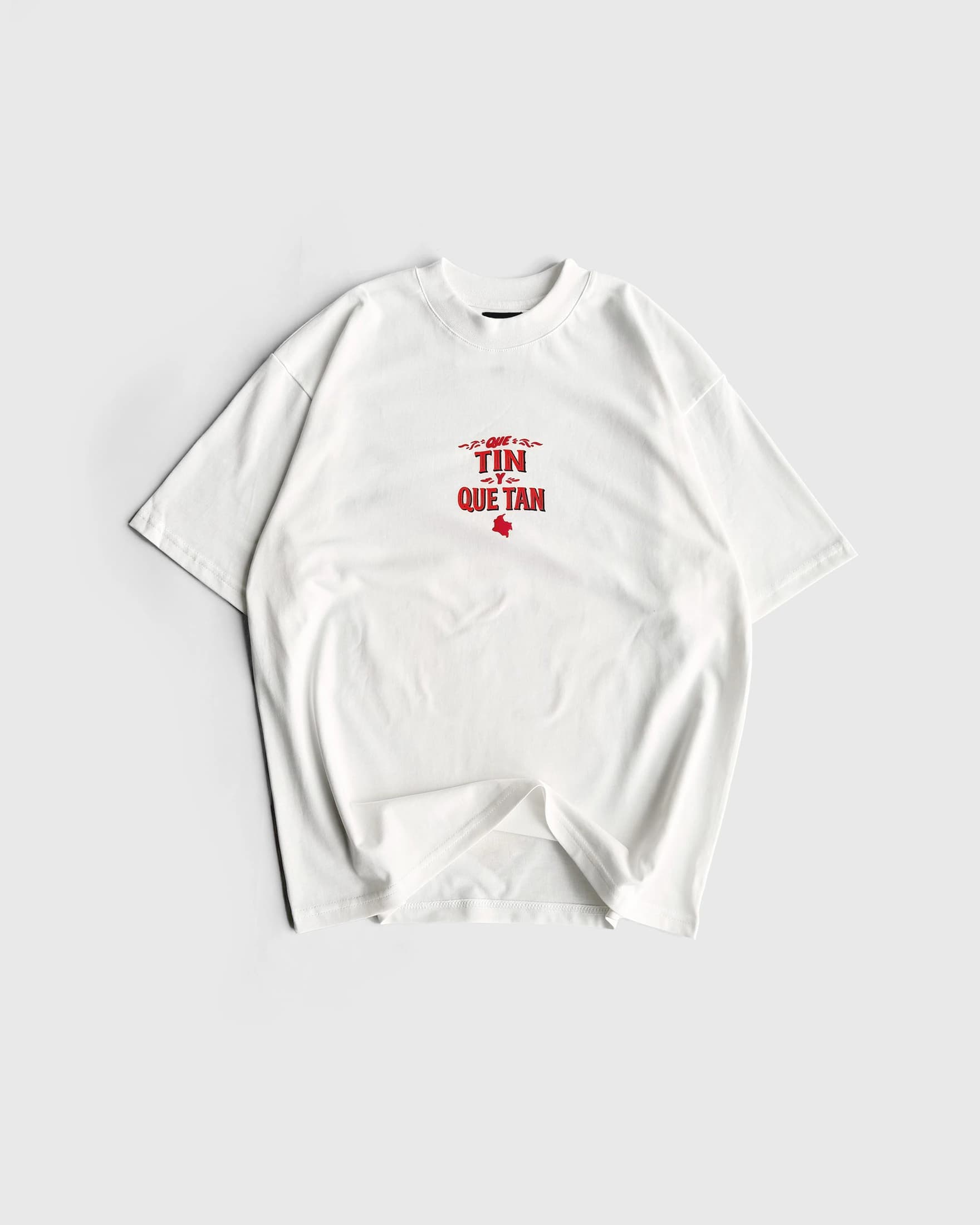 Camiseta Blanca Virgen Ft Nanpa Básico - Que Tin y Que Tan - imagen 4