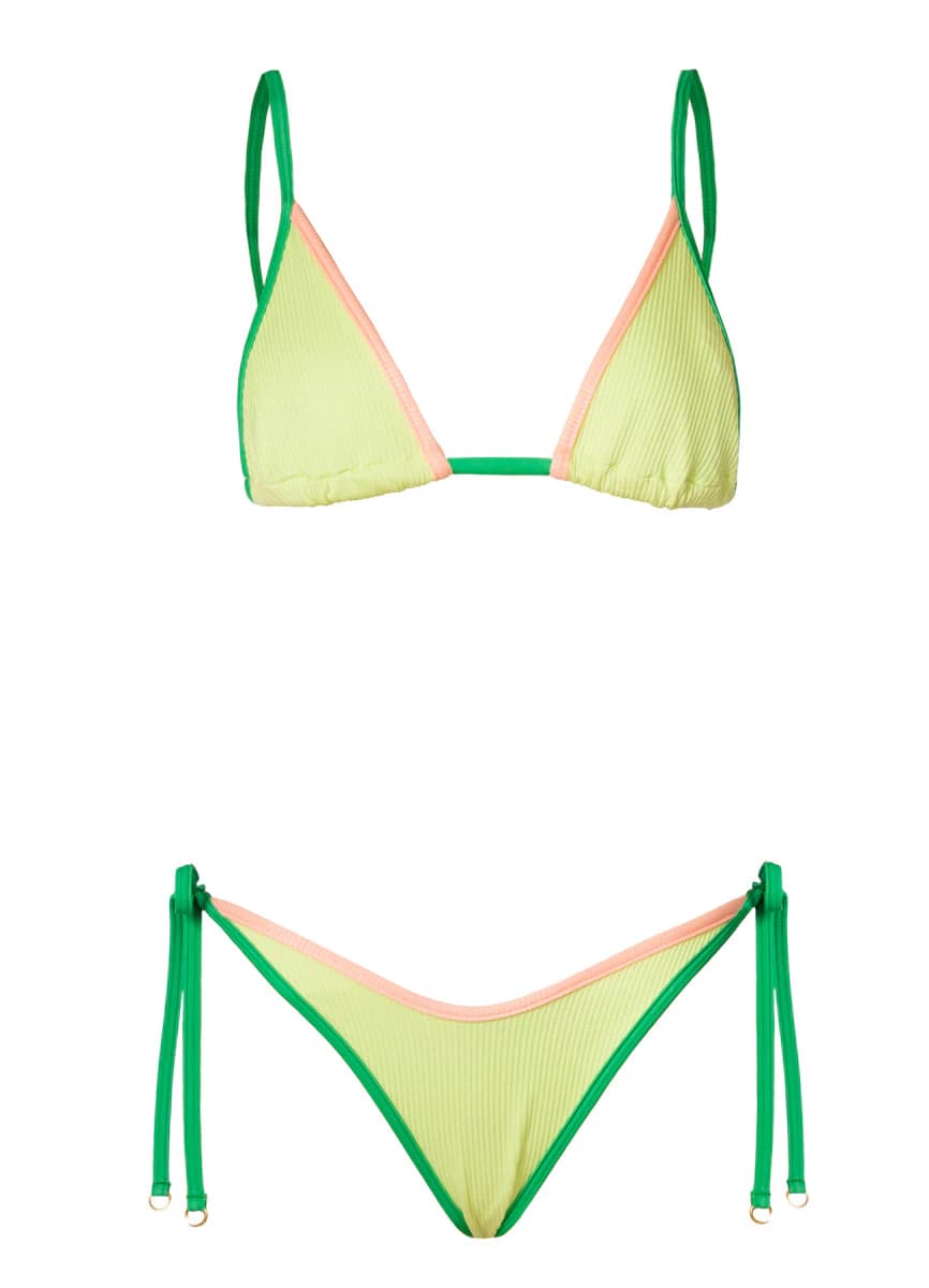 Maaji Green Symphony Ginger Sliding Triangle Bikini Top - imagen 6