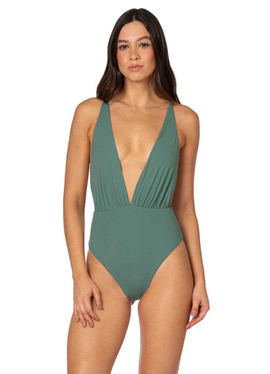 Maaji Jade Black Splendour Regular Rise Thin Side Bikini Bottom - imagen 1