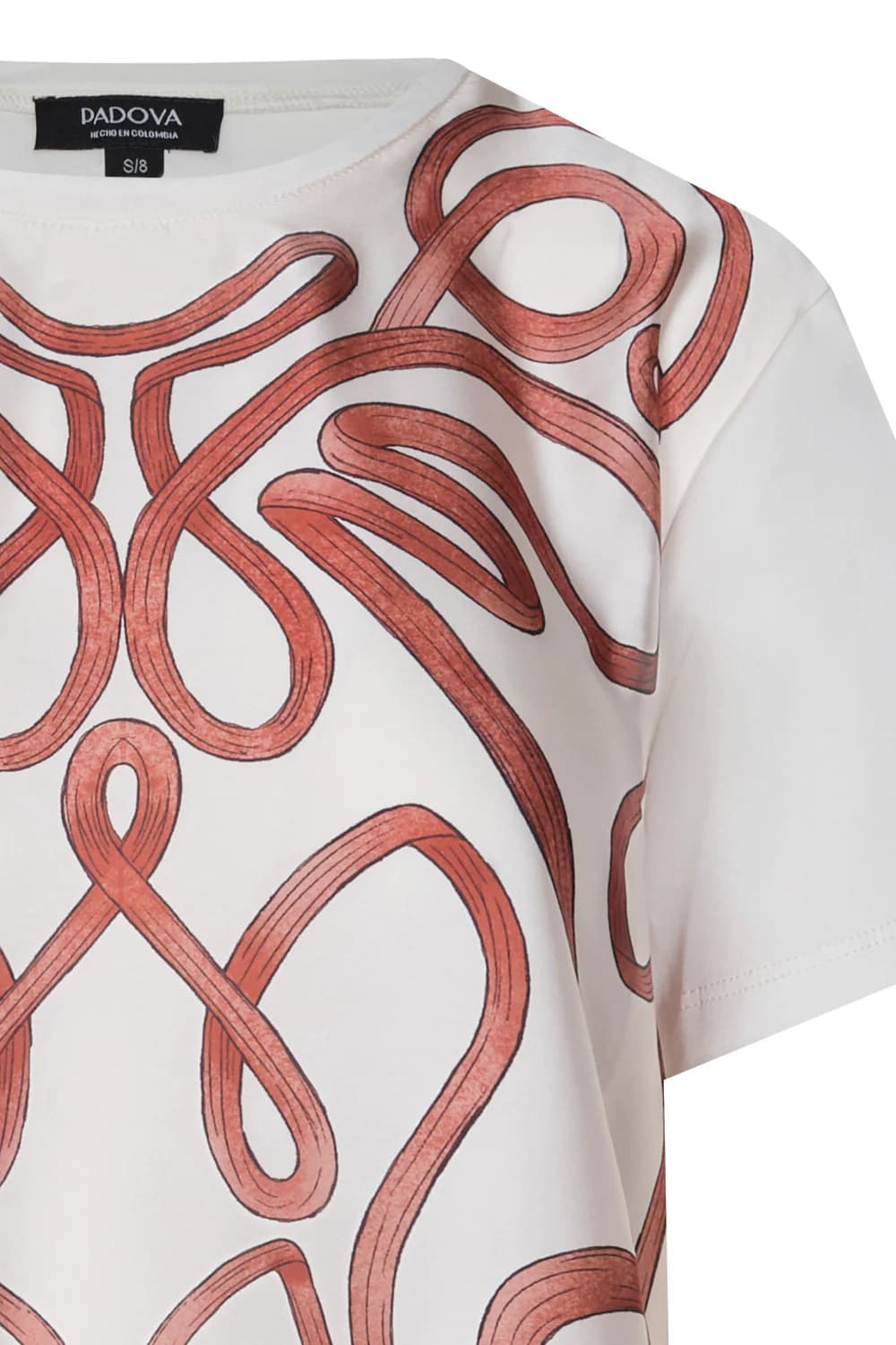 Camiseta lourdes natural terracota - imagen 2