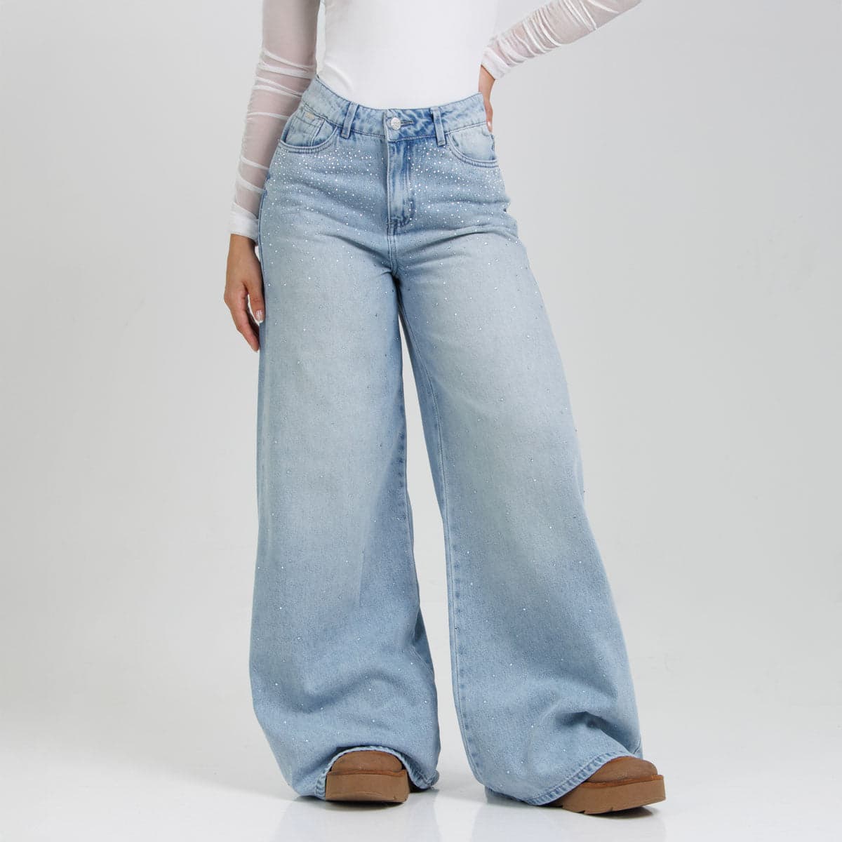 Jean Axspen Wide Leg Brillos Ax-2933 - imagen 1