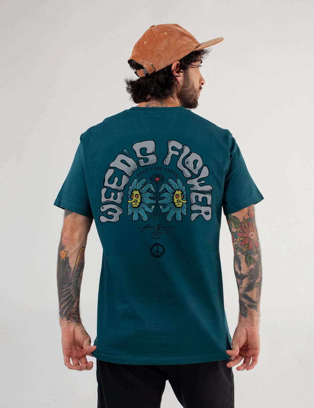 Camiseta Oversize Grass verde jade Hombre - imagen 1