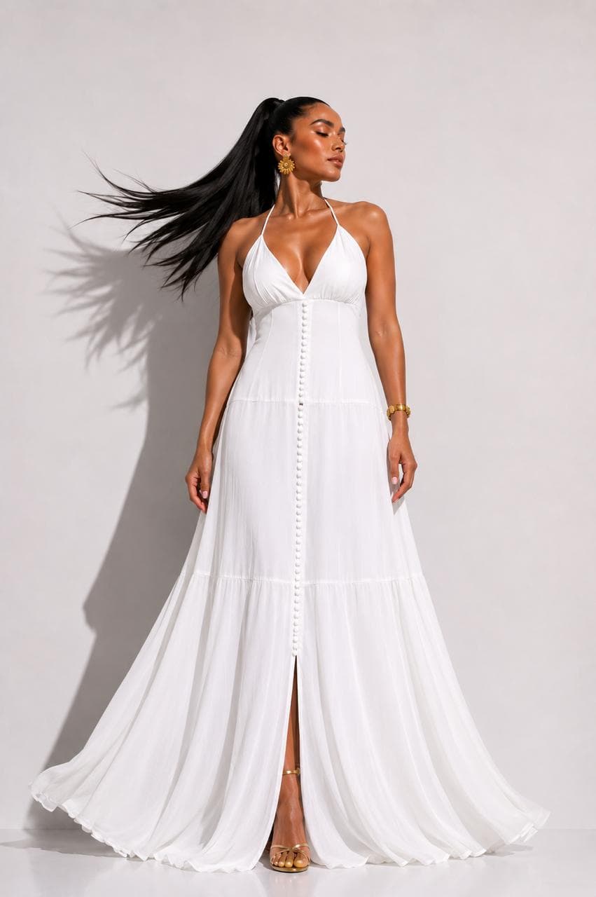 Vestido Heliconia Blanco - imagen 3