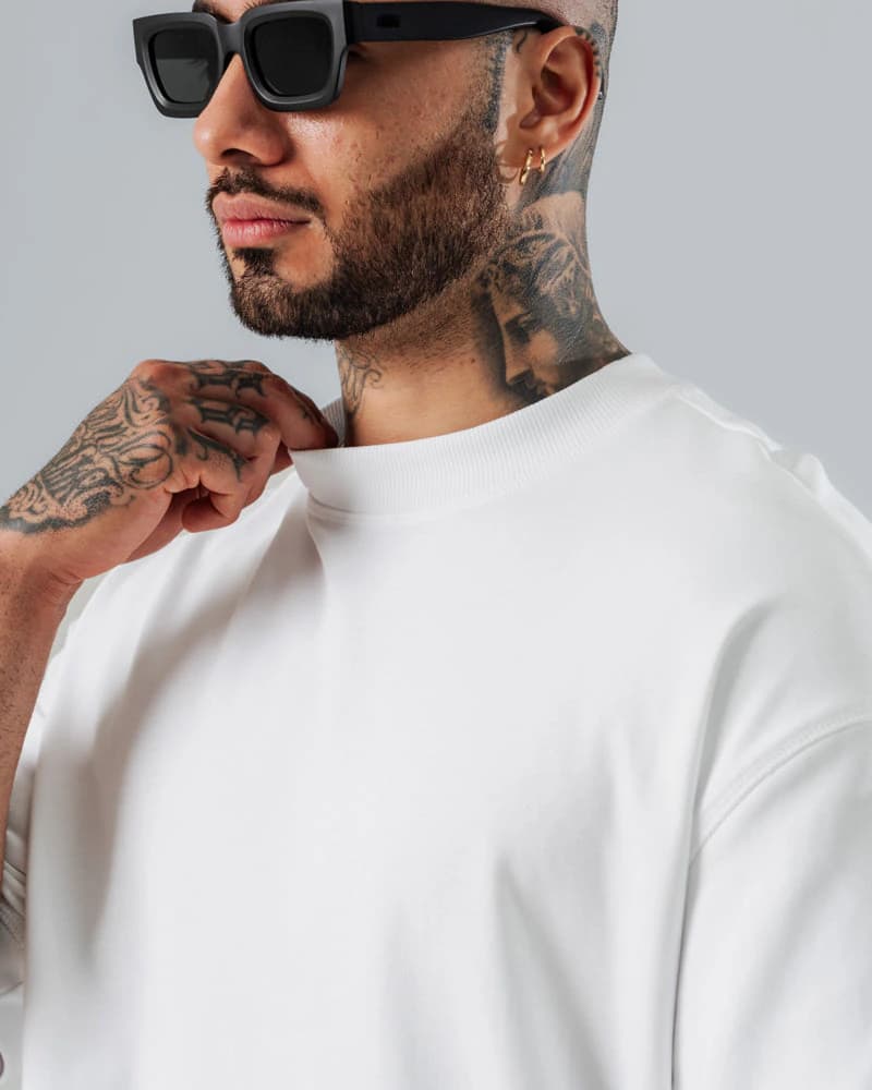 Duo Pack Camisetas Oversize Básicas Neutro Essential - 300g - imagen 5