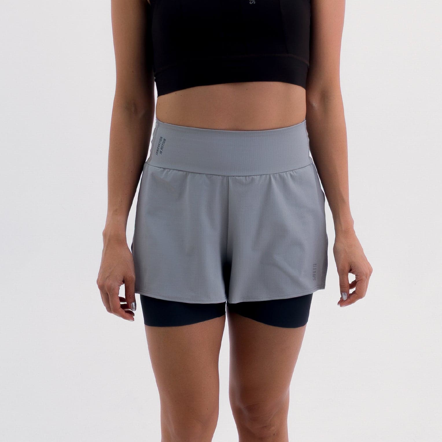 PANTALONETA RUNNING/PÁDEL BREEZE GRAY PARA MUJER - imagen 4