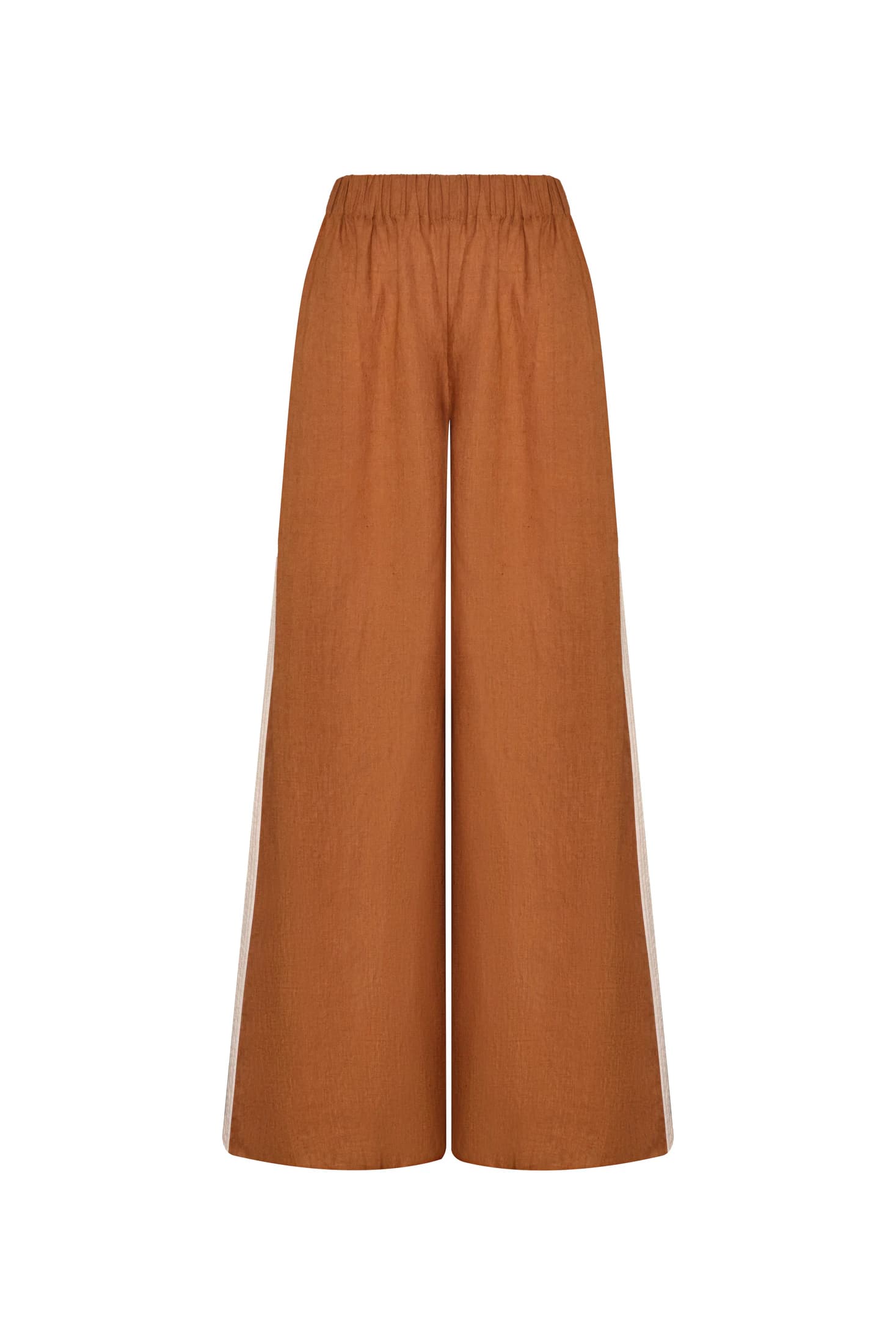 San Antonio Linen Pants / Brown & Ivory - imagen 2