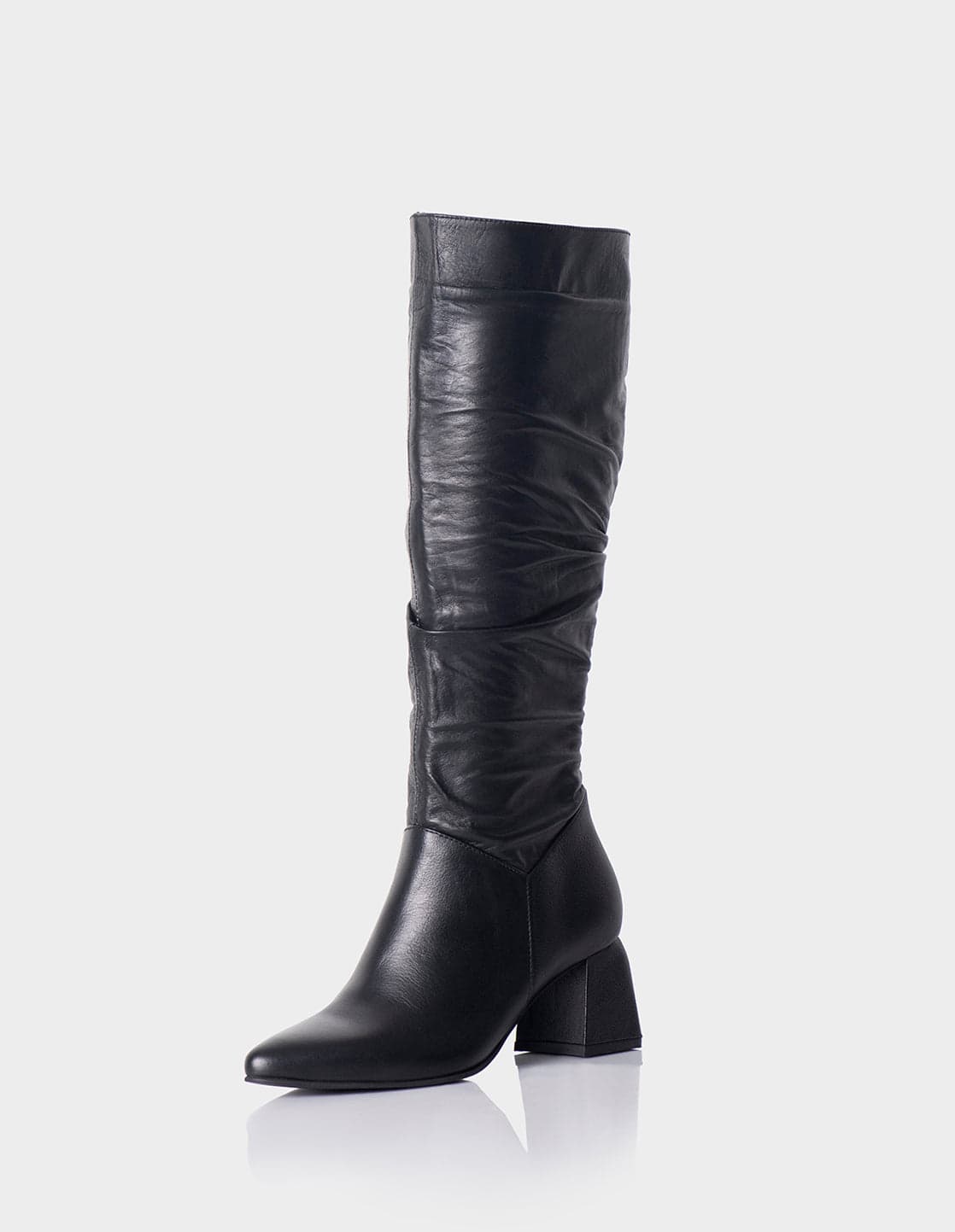 Bota Evangeline Cuero Negro - imagen 3