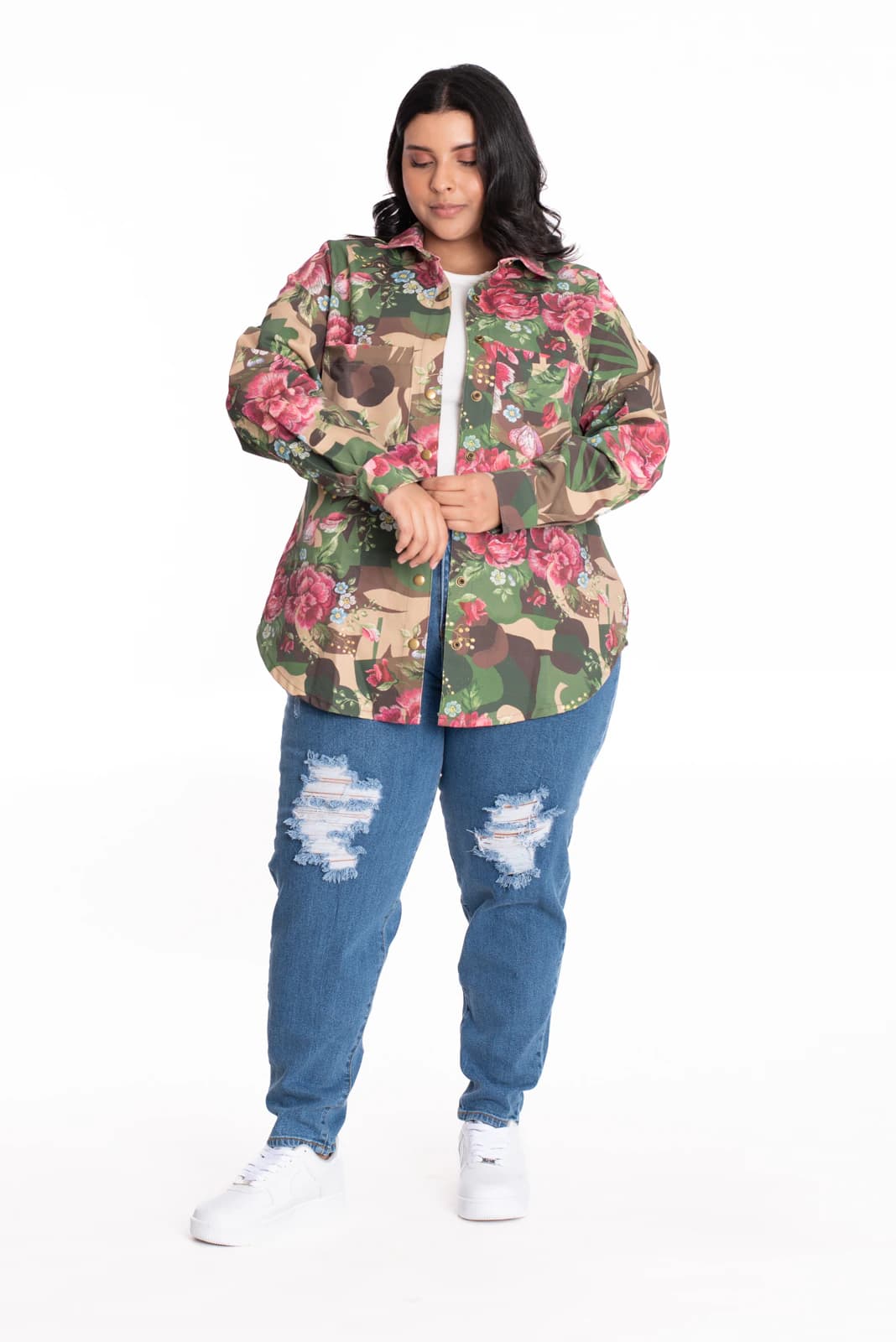 Chaqueta Flores Estampada - imagen 7