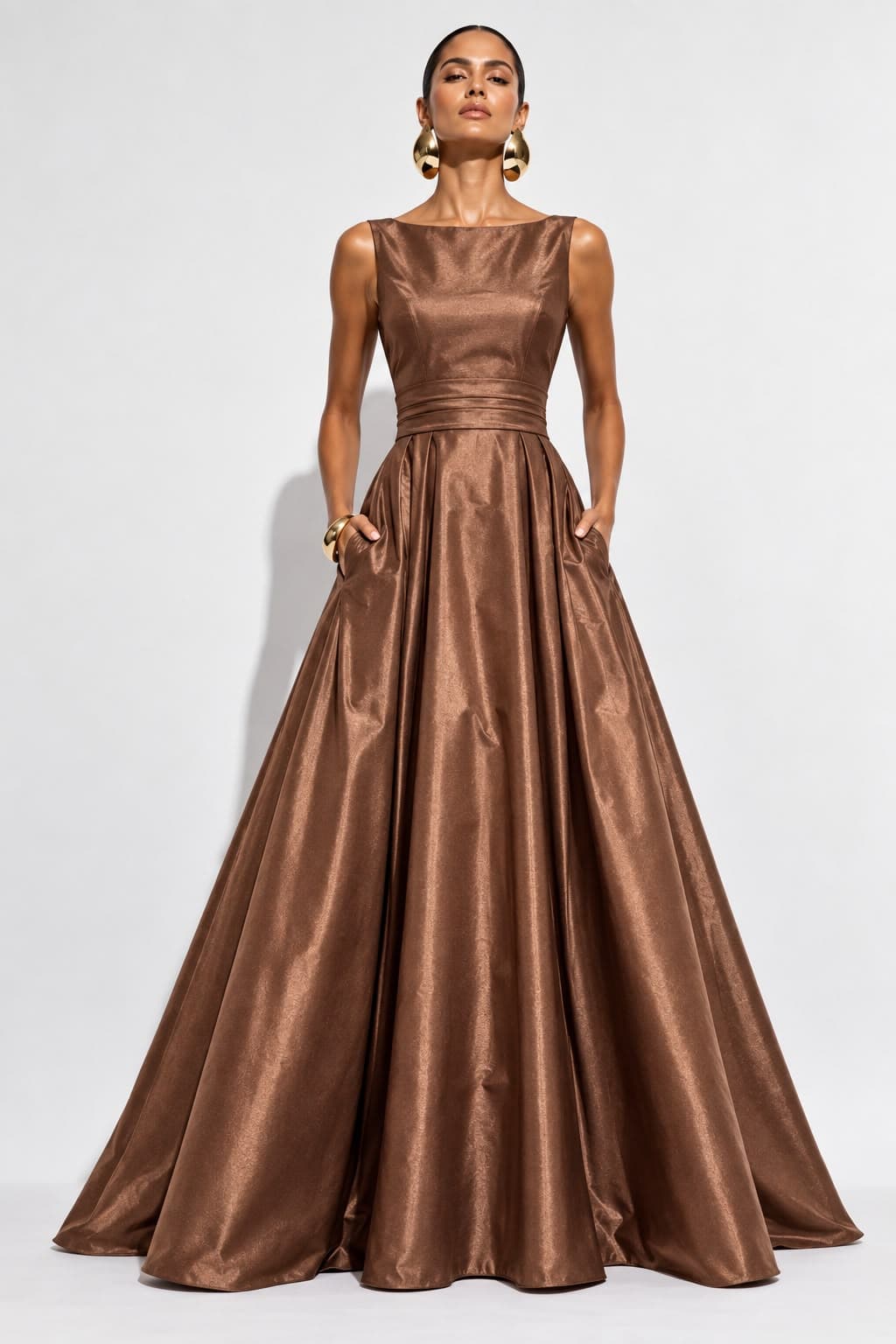 Vestido Genoveva Cafe - imagen 2
