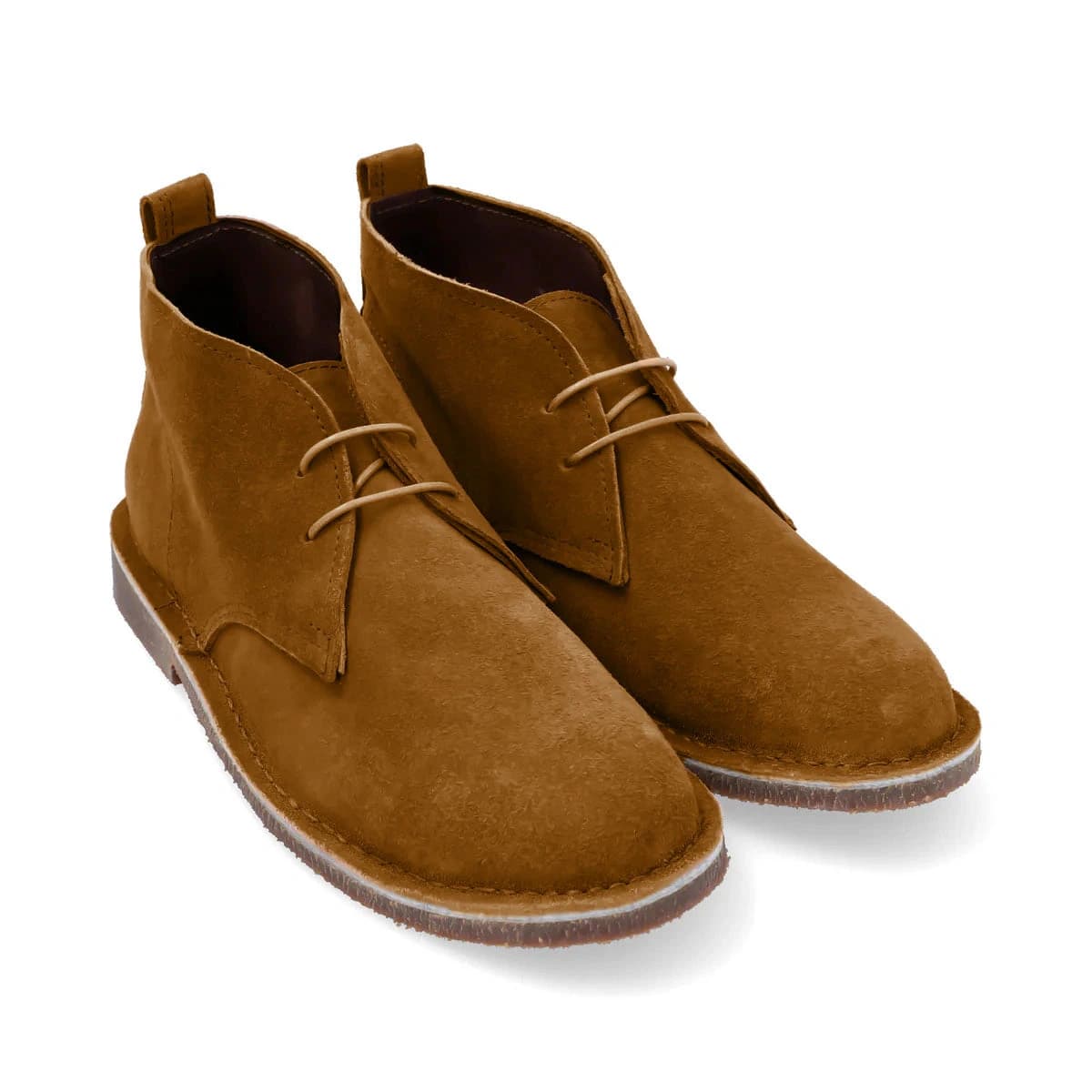 Botas Desert Hombre Cuero Carnaza Canela - imagen 1