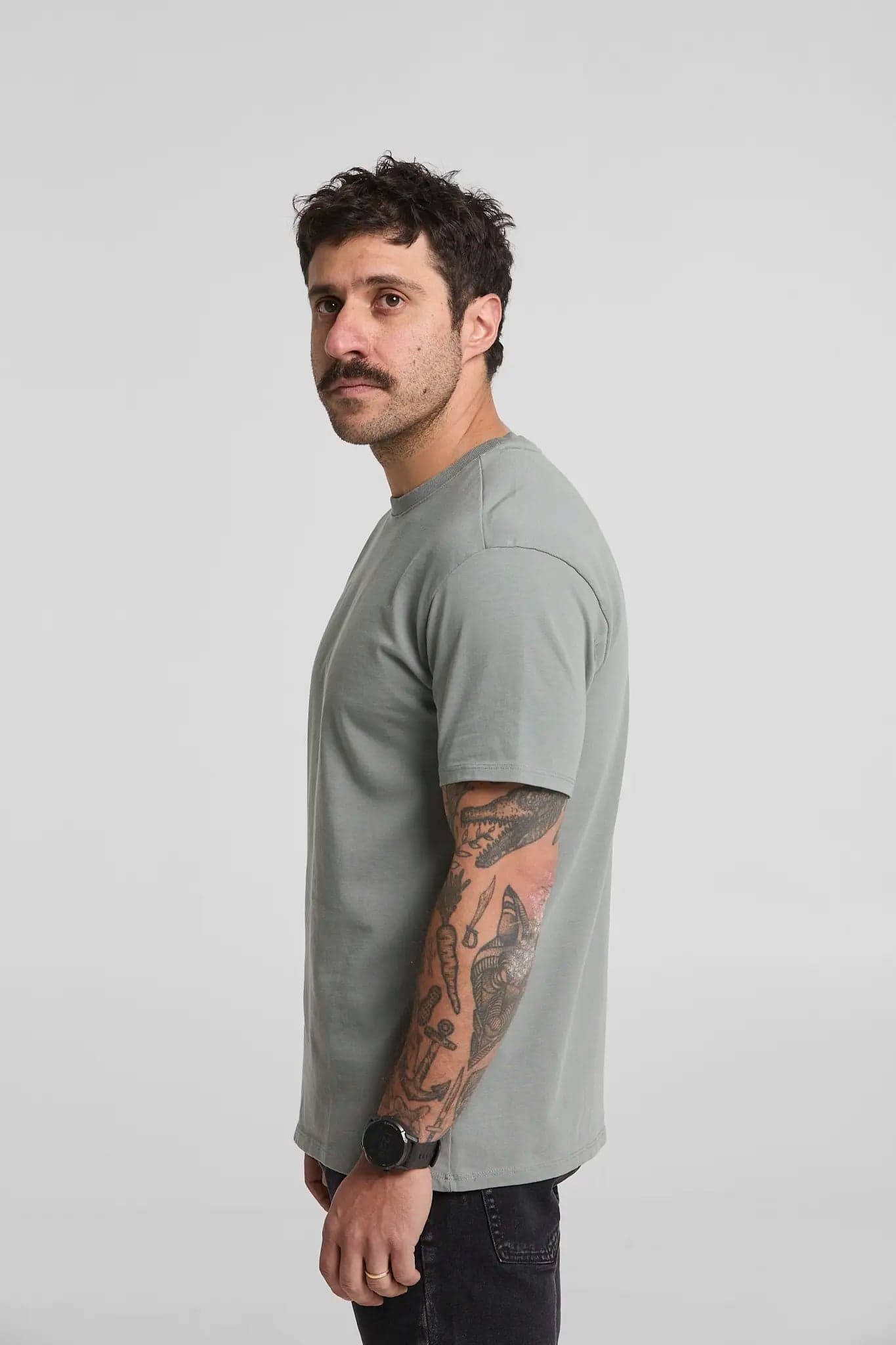 Camiseta básica gris clásico - imagen 5