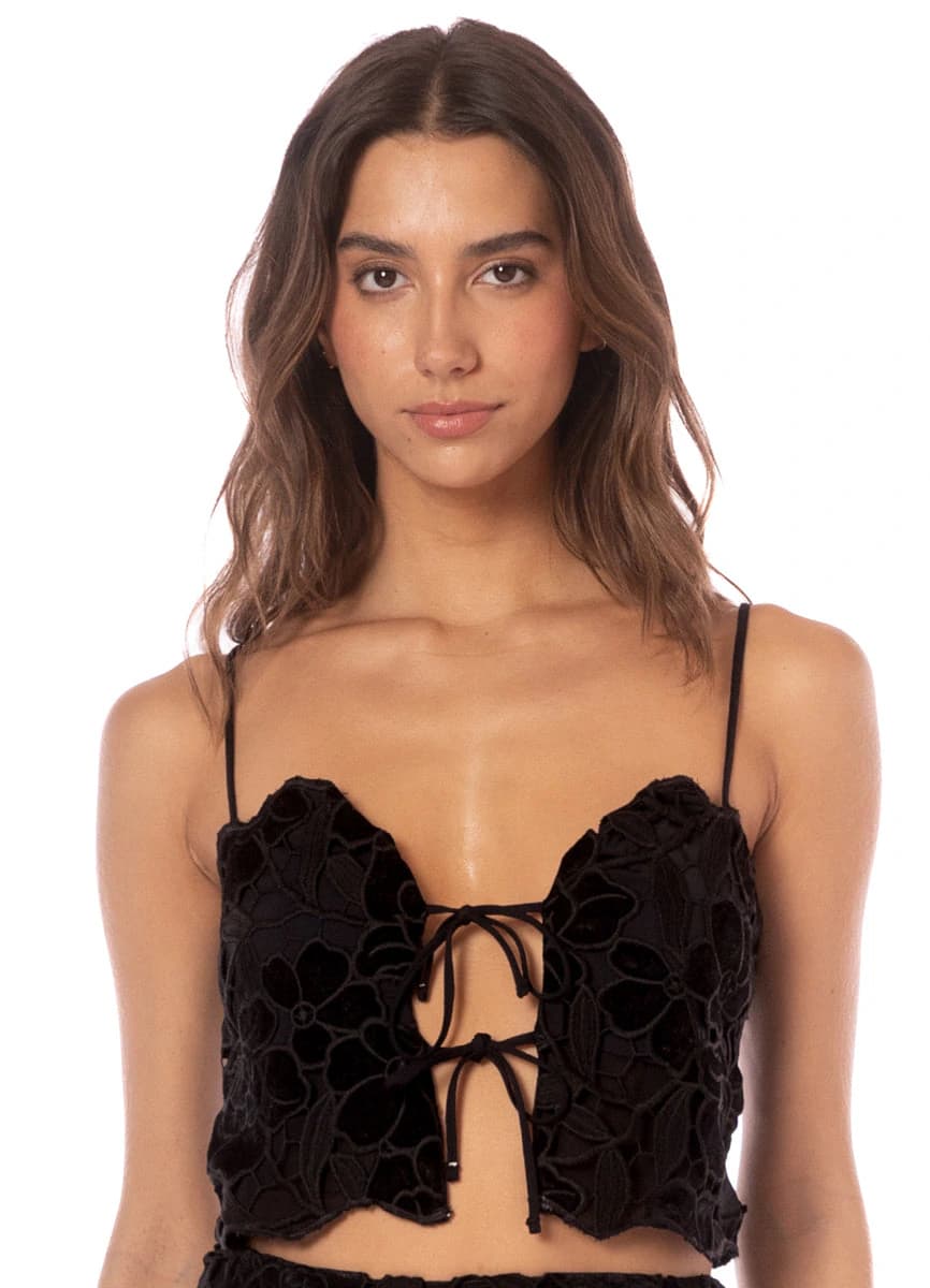 Maaji Onyx Shadows Christa Beachwear Crop Top - imagen 3
