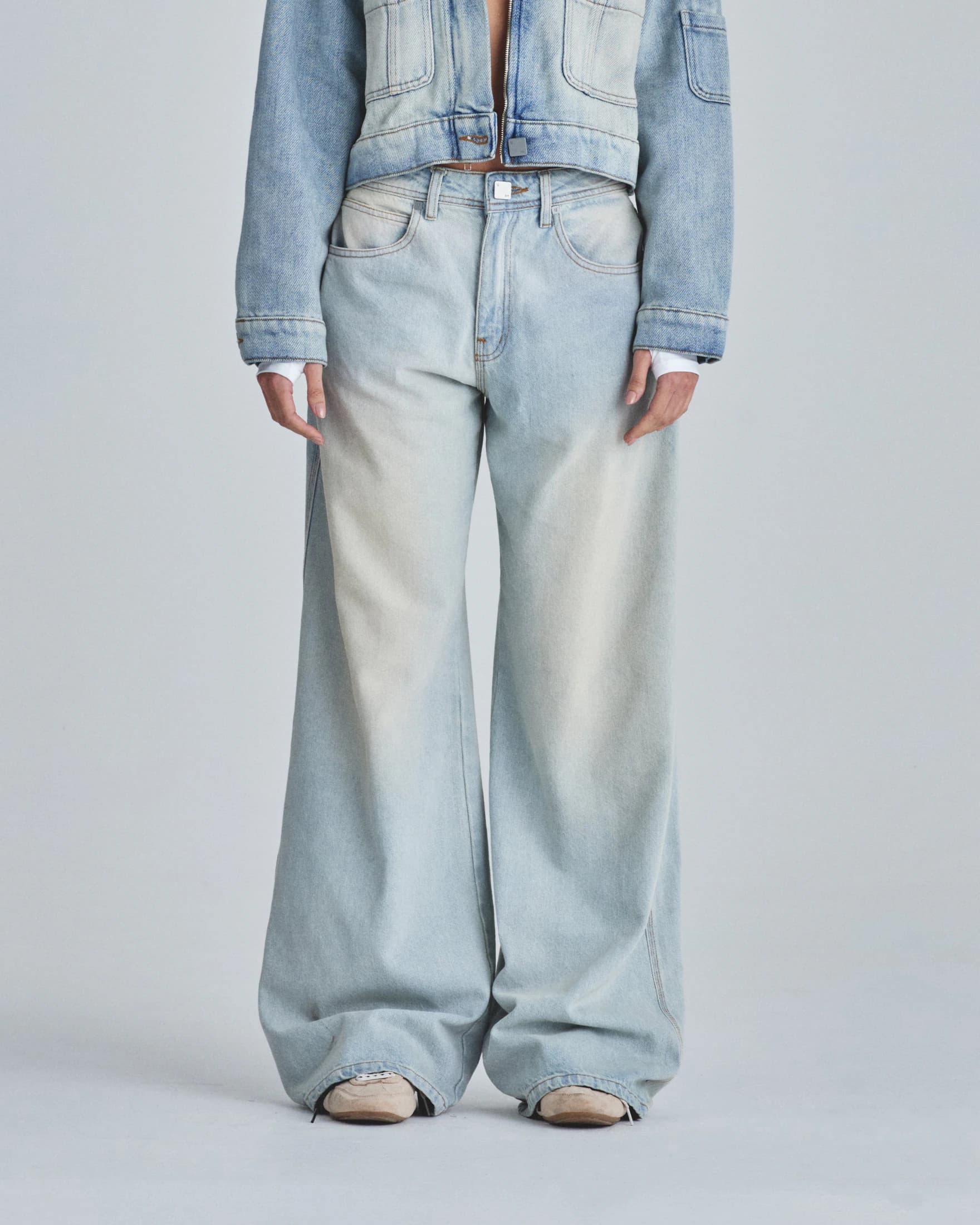 W Line Basic Wide Jeans Light Blue - imagen 2