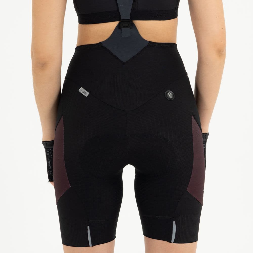 PANTALONETA CICLISMO CON CARGADERAS EVANS CARGO VINO PARA MUJER - imagen 3