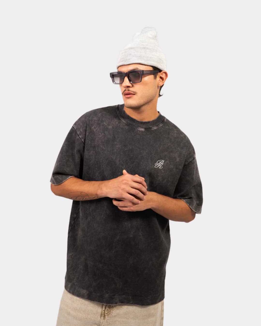 WASHED BLACK LOGO T-SHIRT - imagen 1