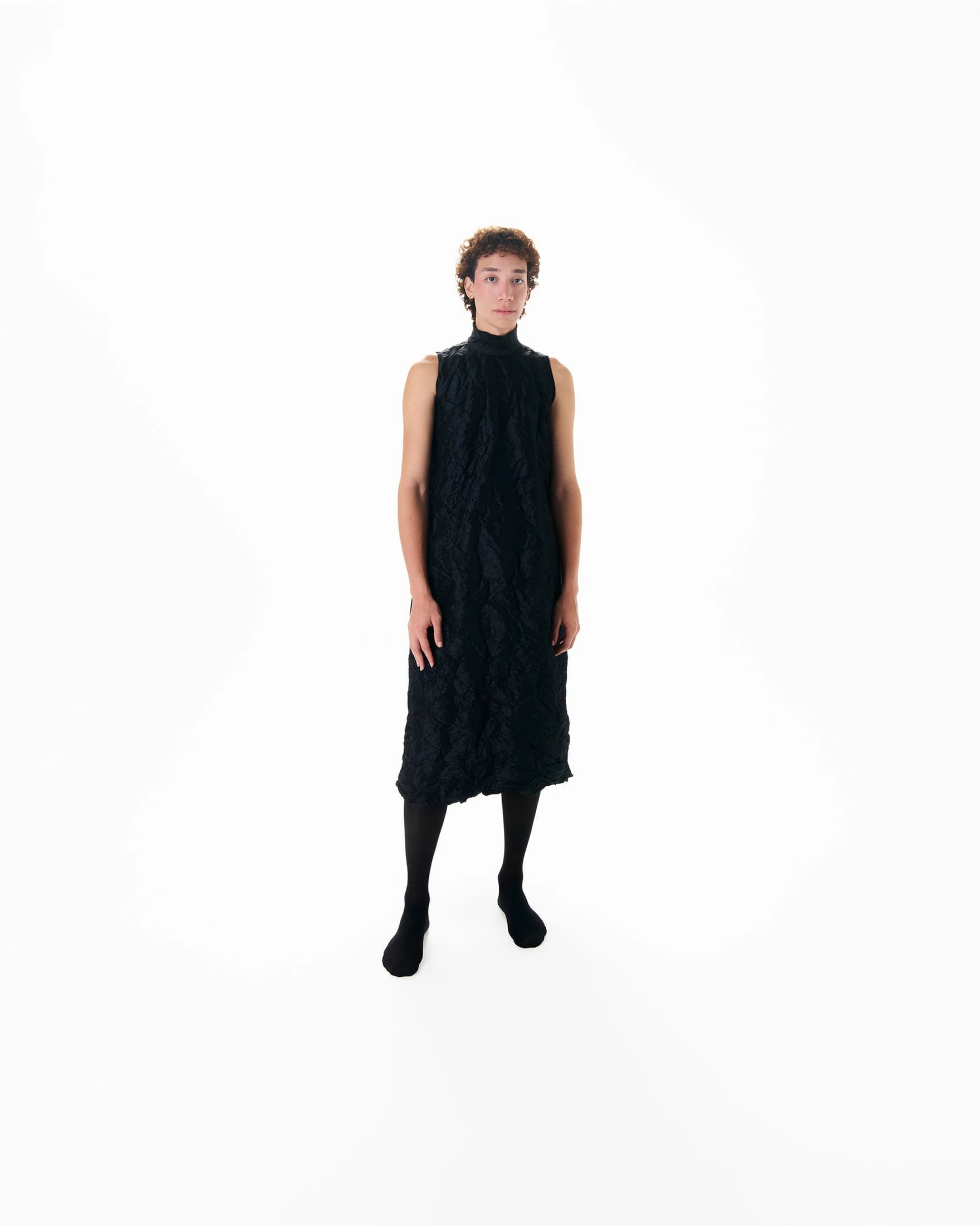 VESTIDO TEXTURA NEGRO #1