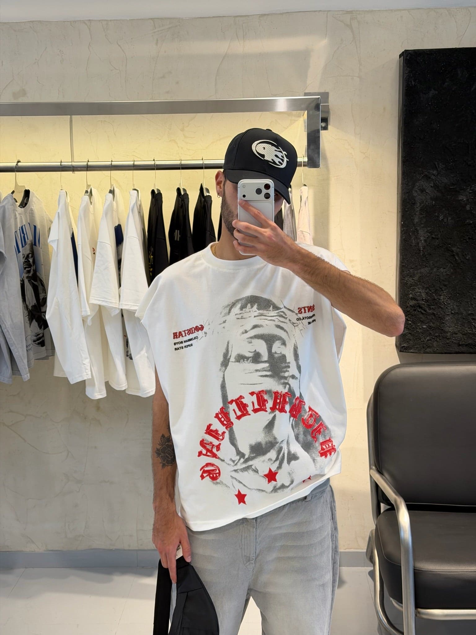 TANKTOP OVERSIZE SAINTS CRUDO - imagen 4