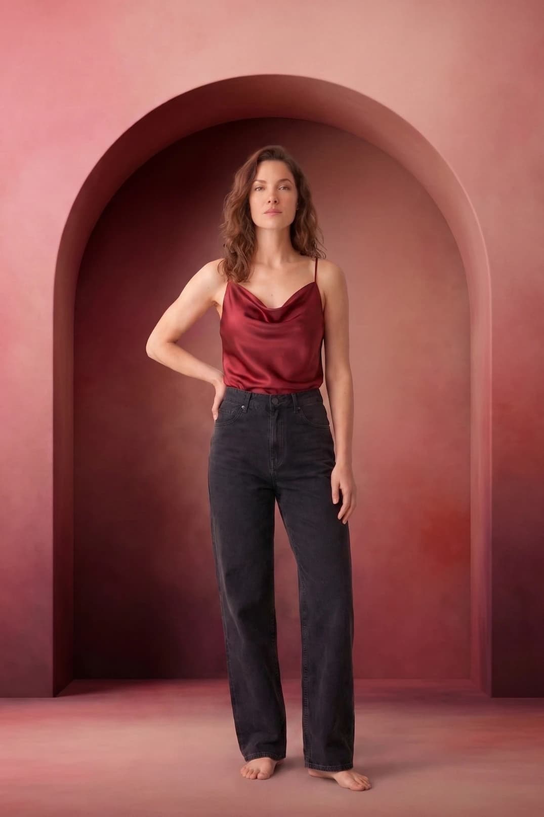Camisa Alba Burgundi