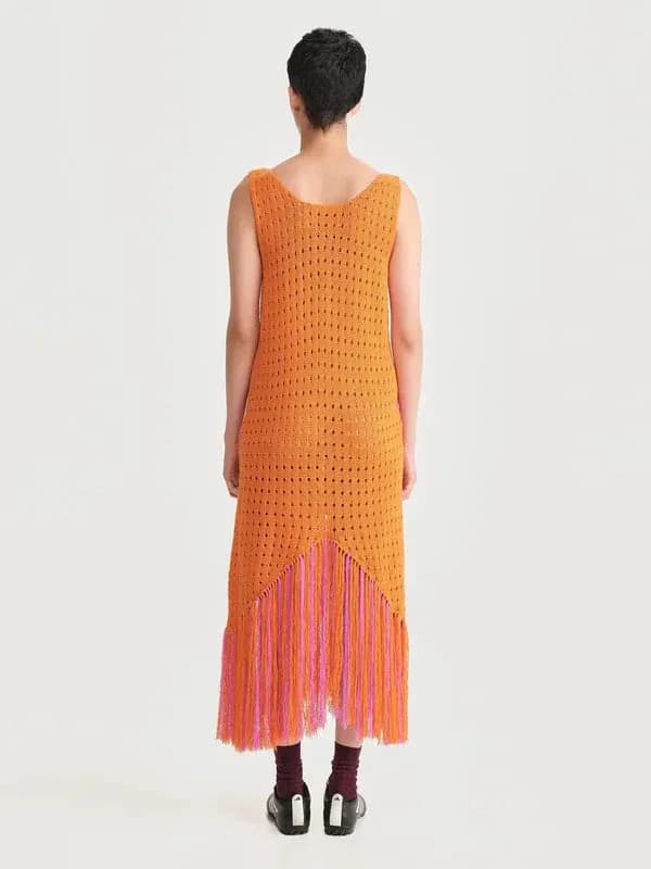 Vestido Vacaciones Naranja - imagen 3